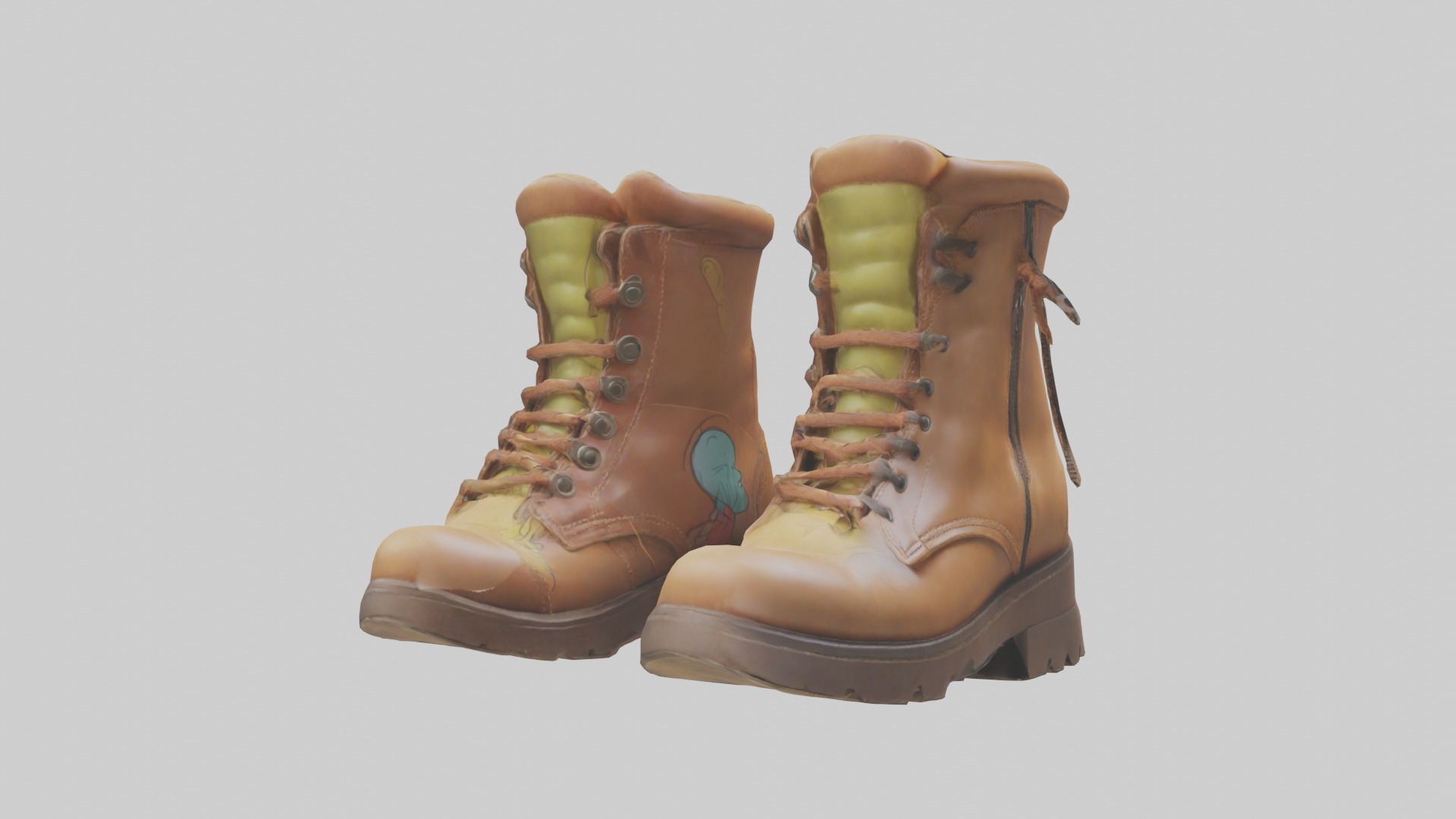 Cartoon Boots model 3D model_7