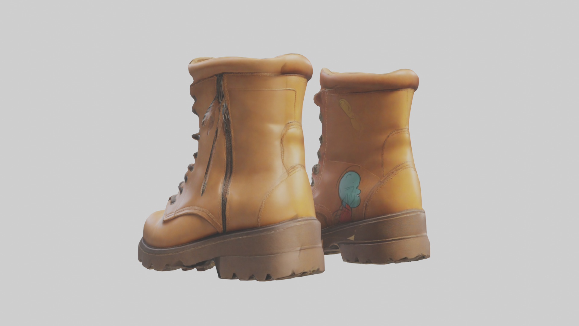 Cartoon Boots model 3D model_8