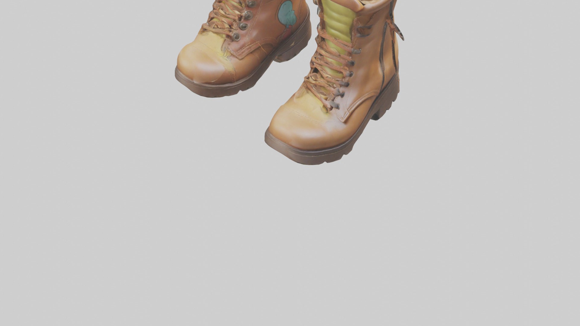 Cartoon Boots model 3D model_6