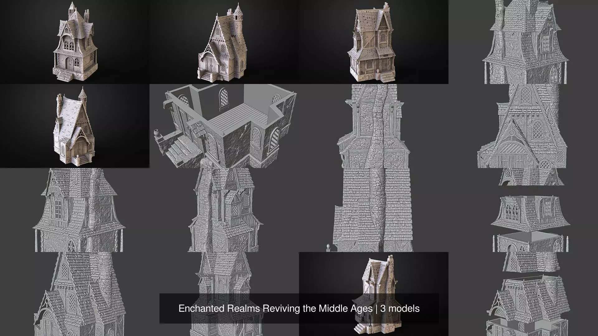Enchanted Realms Reviving the Middle Ages 3D Model Collection_1