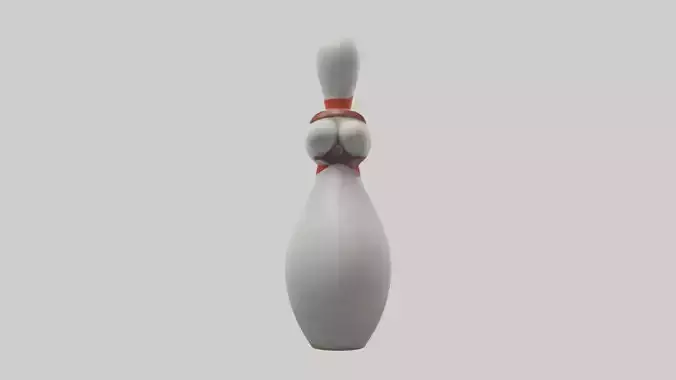 Cartoon Bowling Pin model 3D model