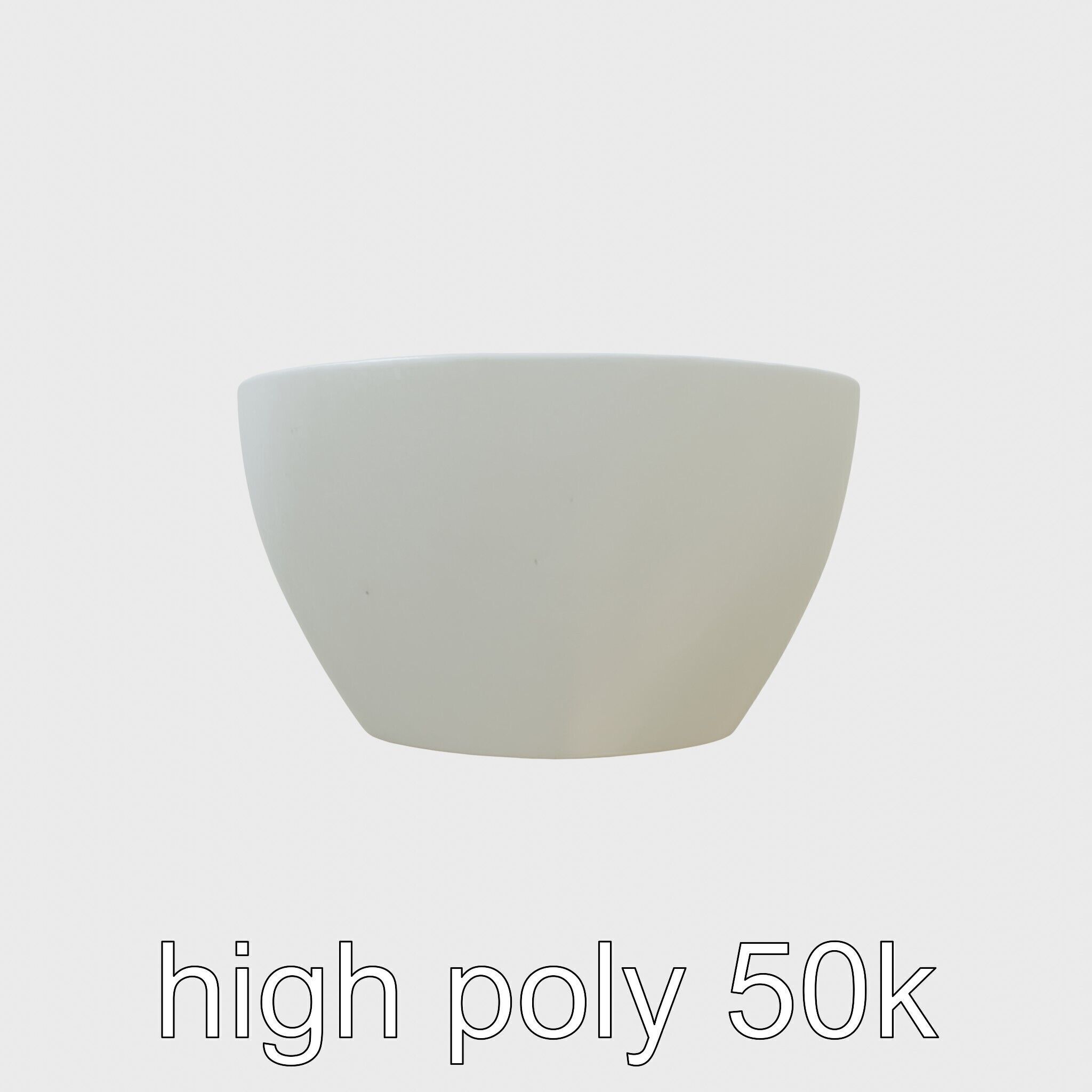 Stylized Oval Stone Bathtub model pack Low-poly 3D model_5