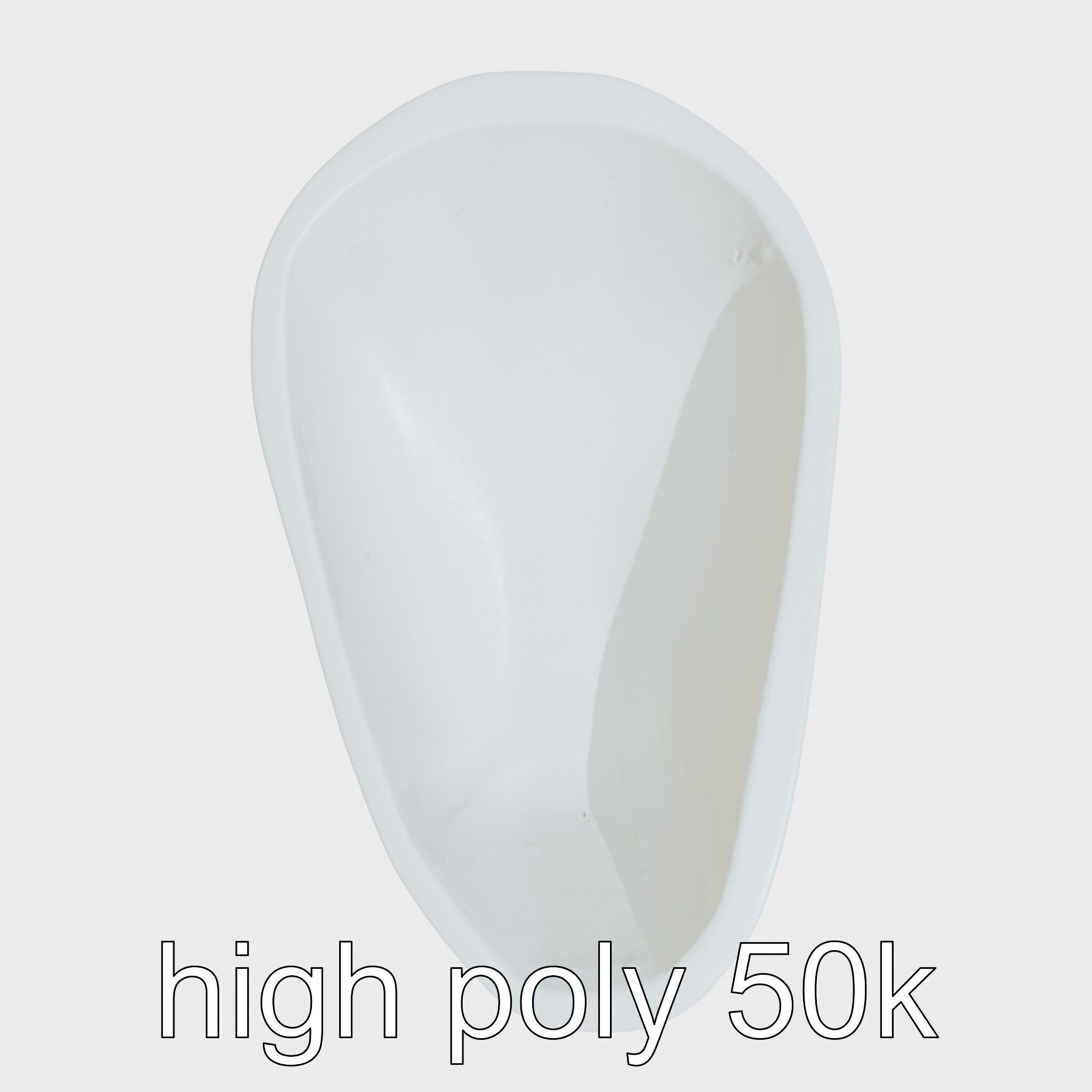 Stylized Oval Stone Bathtub model pack Low-poly 3D model_16