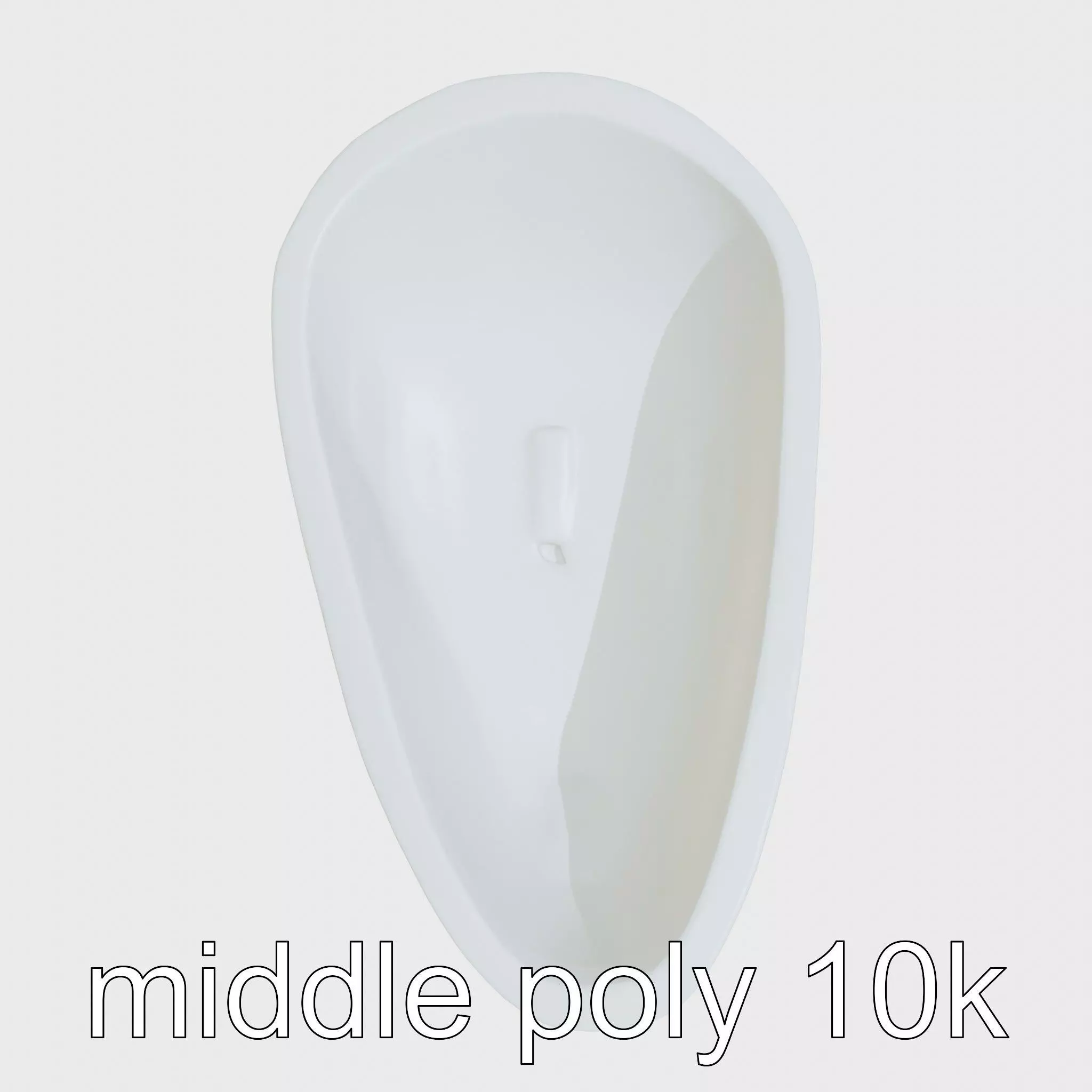 Stylized Oval Stone Bathtub model pack Low-poly 3D model_0