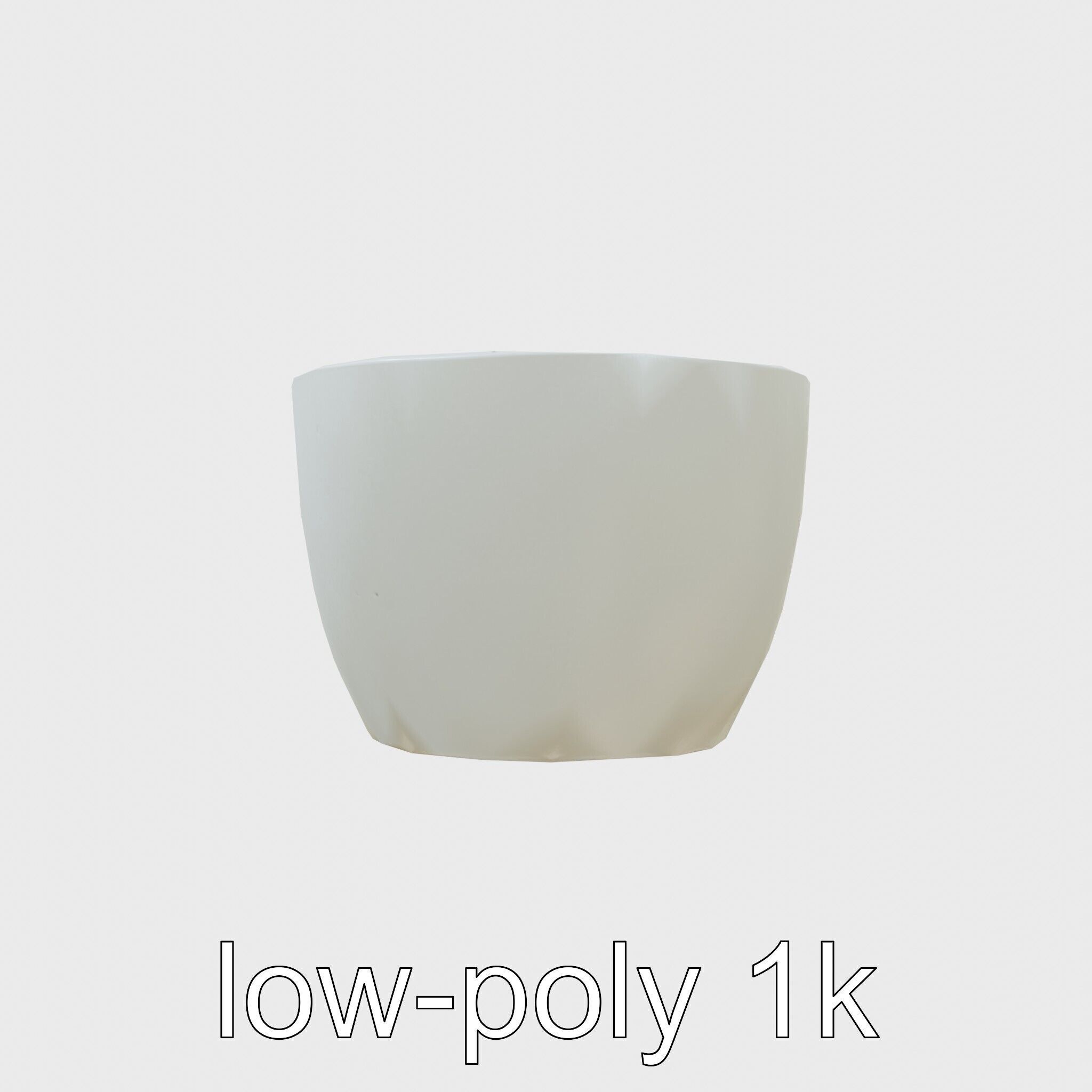Stylized Oval Stone Bathtub model pack Low-poly 3D model_7
