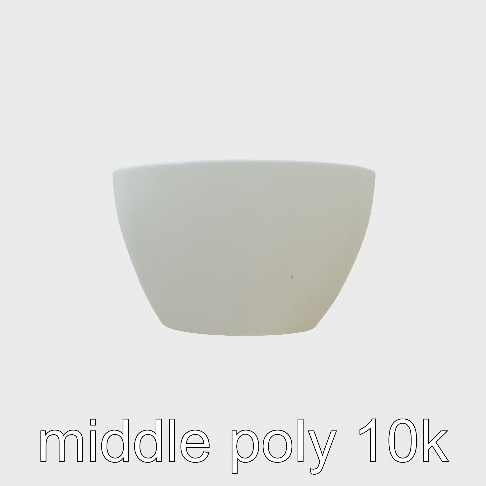 Stylized Oval Stone Bathtub model pack Low-poly 3D model_12