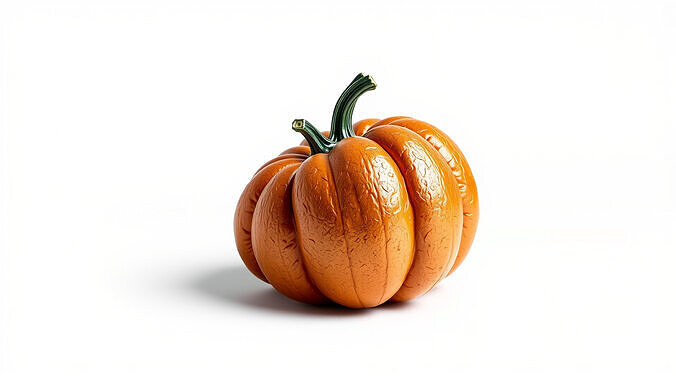 Futuristic Stylized Pumpkin model pack Low-poly 3D model 4