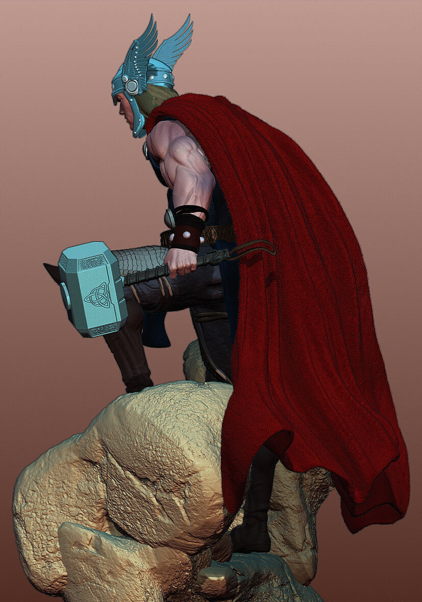 Thor de Asgard 3D print model_3