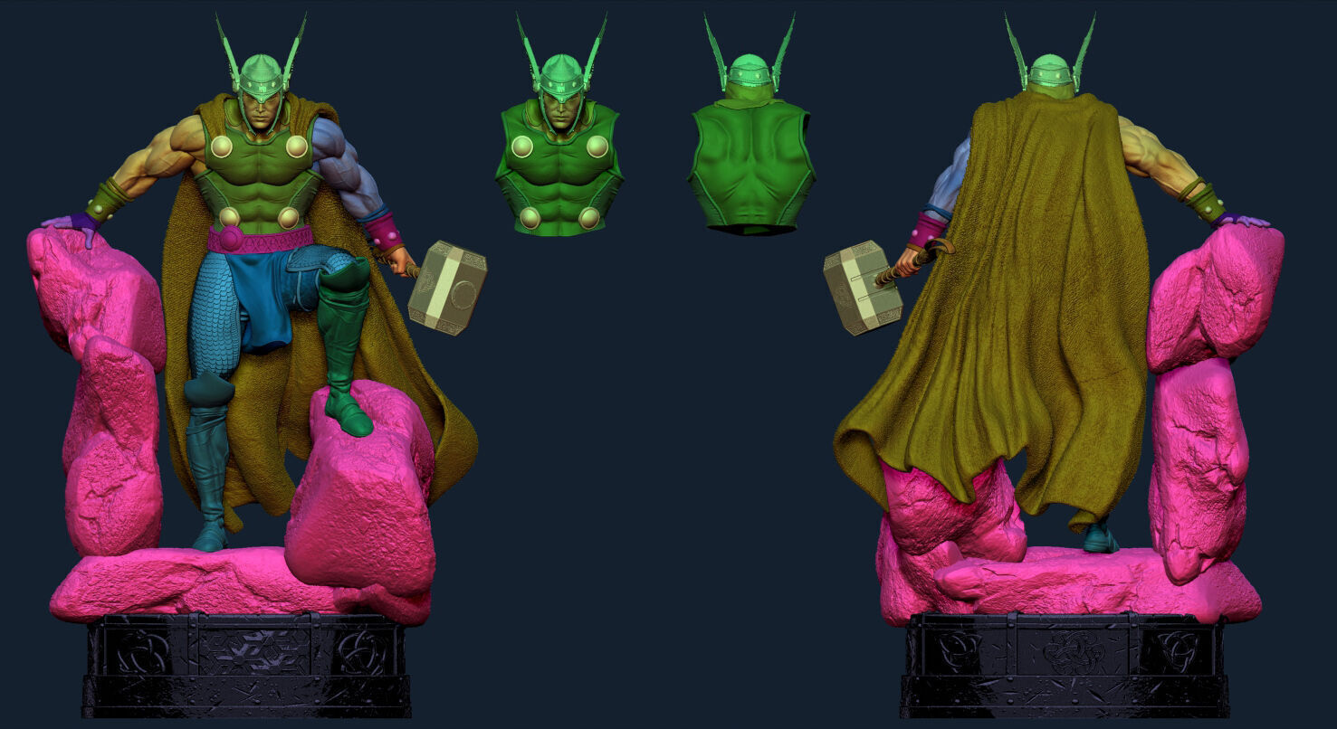Thor de Asgard 3D print model_25