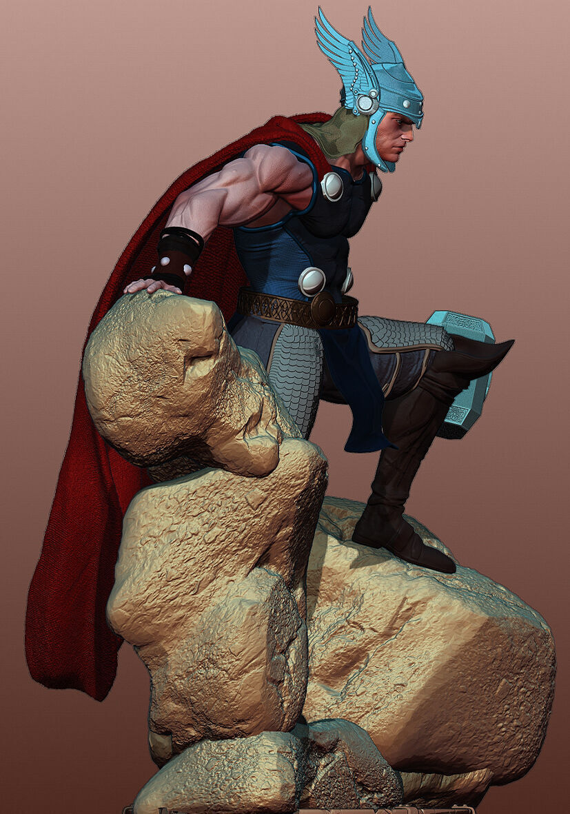 Thor de Asgard 3D print model_6