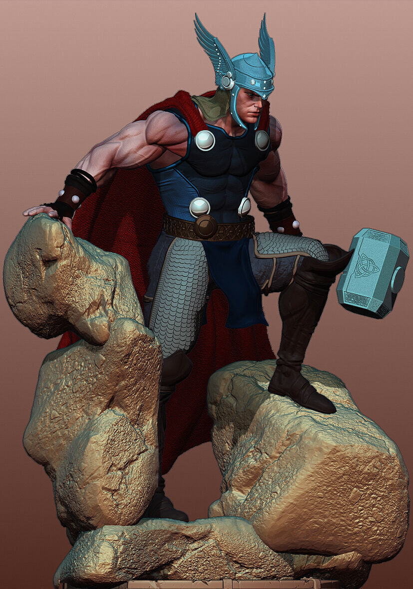 Thor de Asgard 3D print model_4