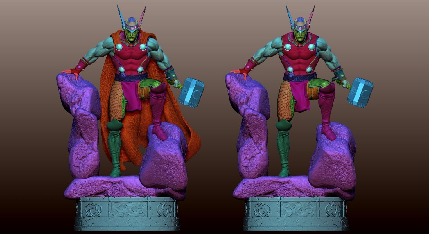 Thor de Asgard 3D print model_14