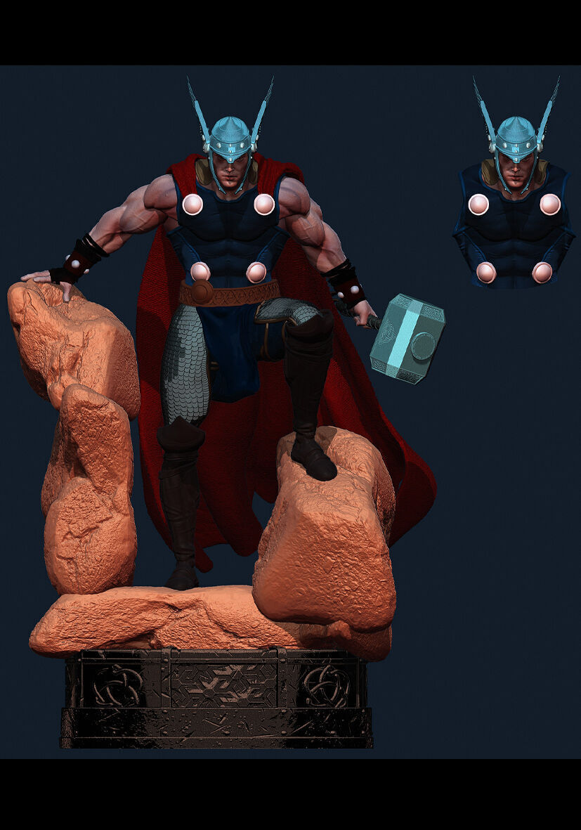 Thor de Asgard 3D print model_21
