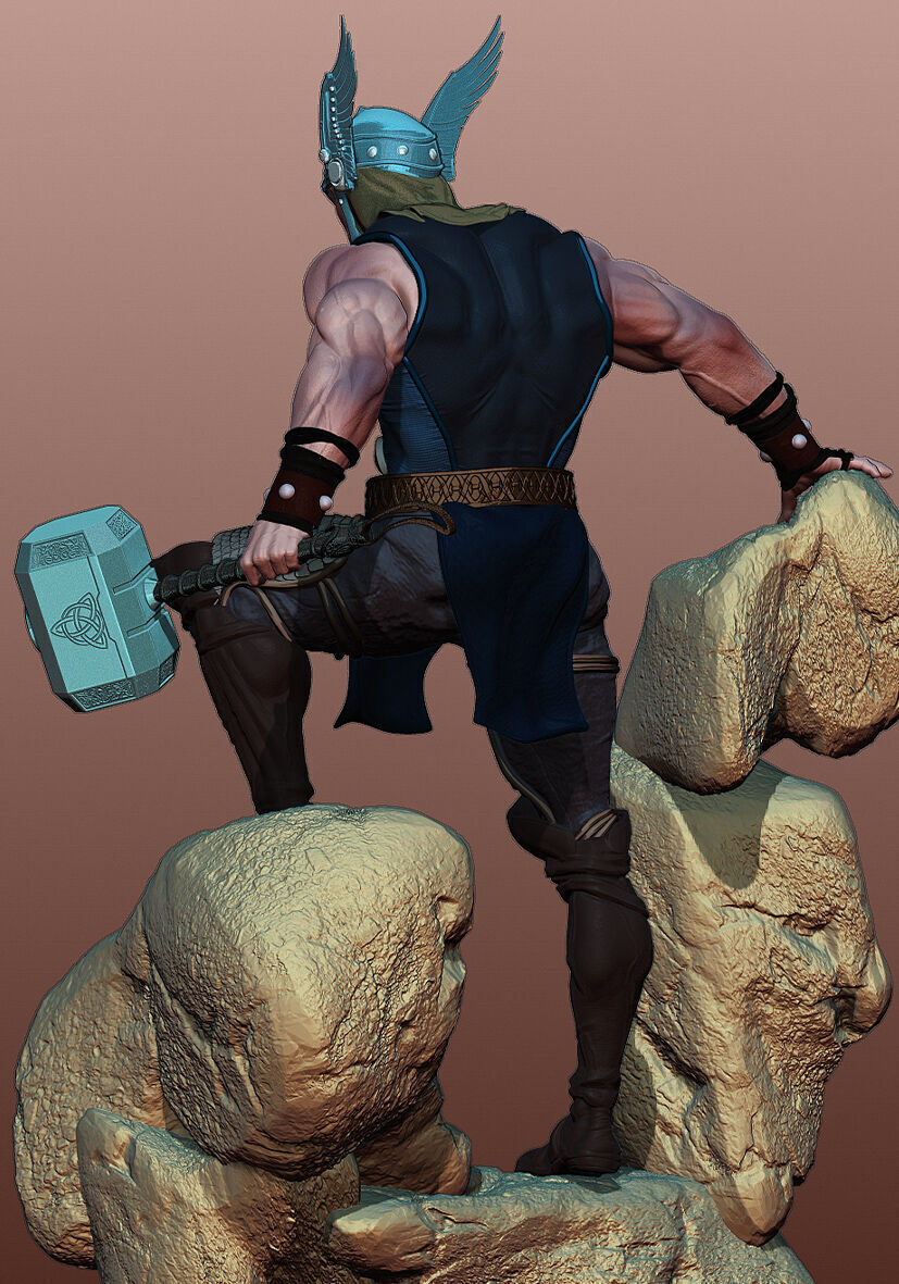 Thor de Asgard 3D print model_11