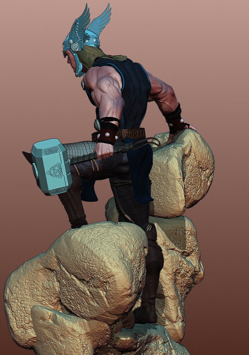 Thor de Asgard 3D print model_10