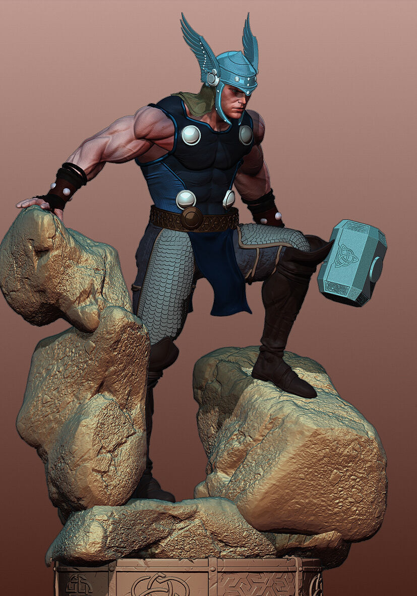Thor de Asgard 3D print model_7