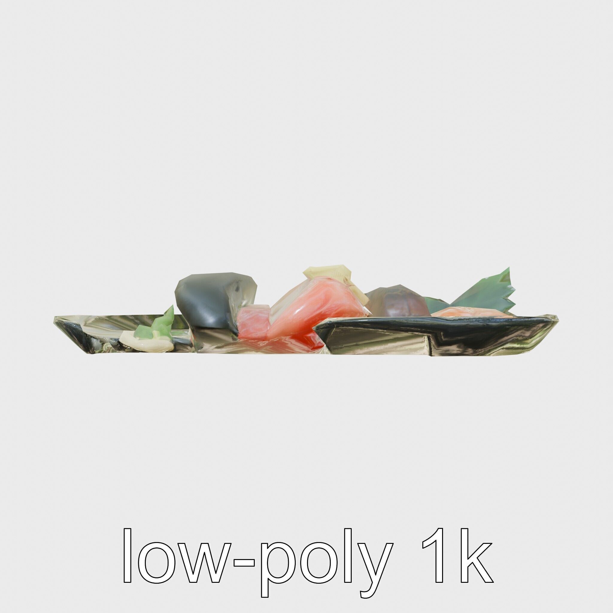 Luxurious Sashimi Plate 3D Model Pack Low-poly 3D model_22