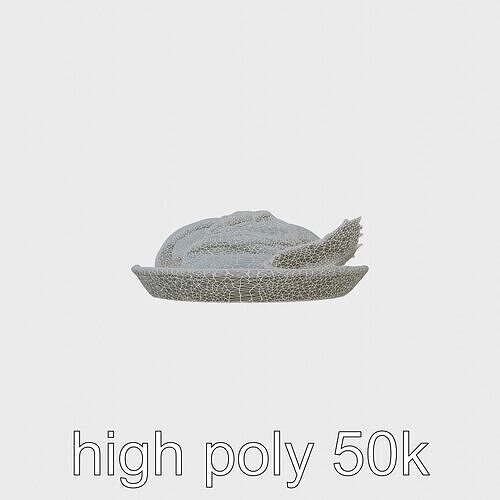 Luxurious Sashimi Plate 3D Model Pack Low-poly 3D model 6
