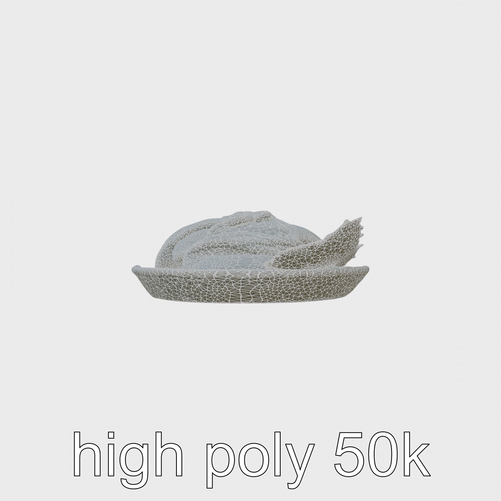 Luxurious Sashimi Plate 3D Model Pack Low-poly 3D model_8