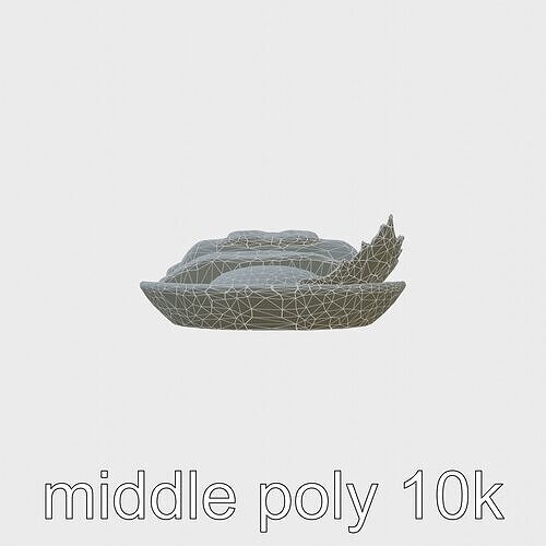 Luxurious Sashimi Plate 3D Model Pack Low-poly 3D model 7