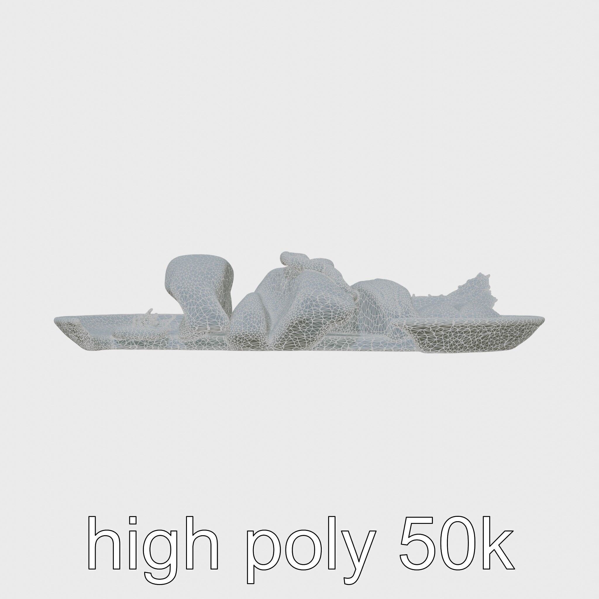 Luxurious Sashimi Plate 3D Model Pack Low-poly 3D model_14
