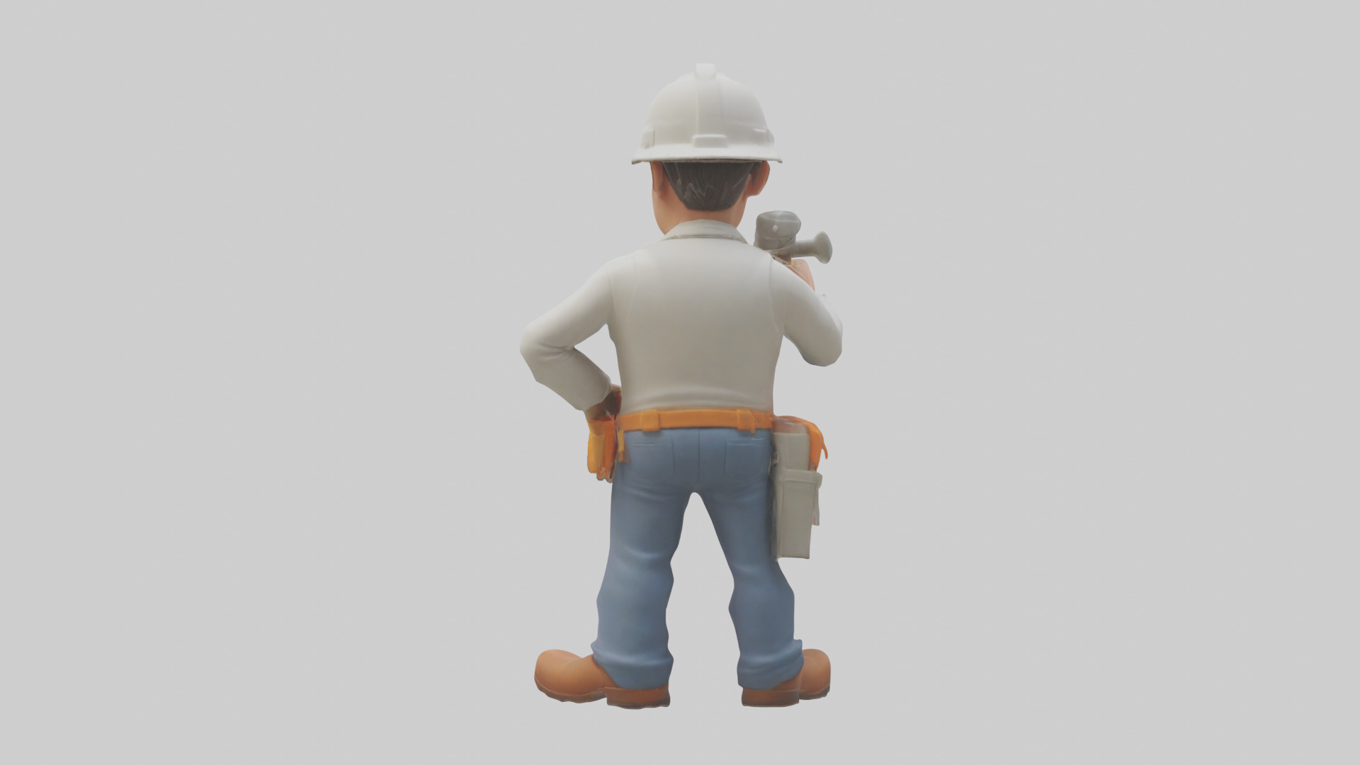 Cartoon Building Contractor model 3D model_2