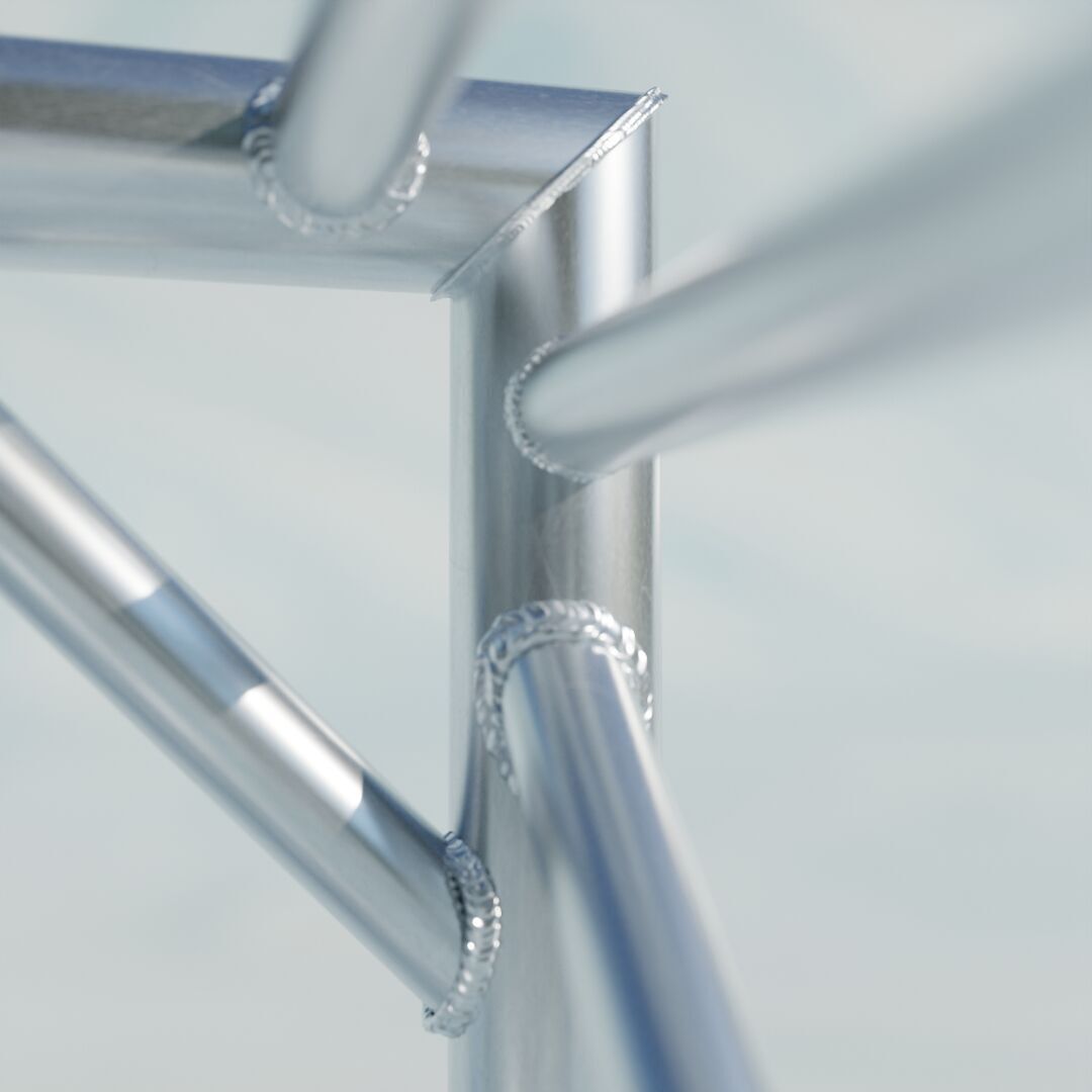 Standard Truss Square Connector 1 Low-poly 3D model_6