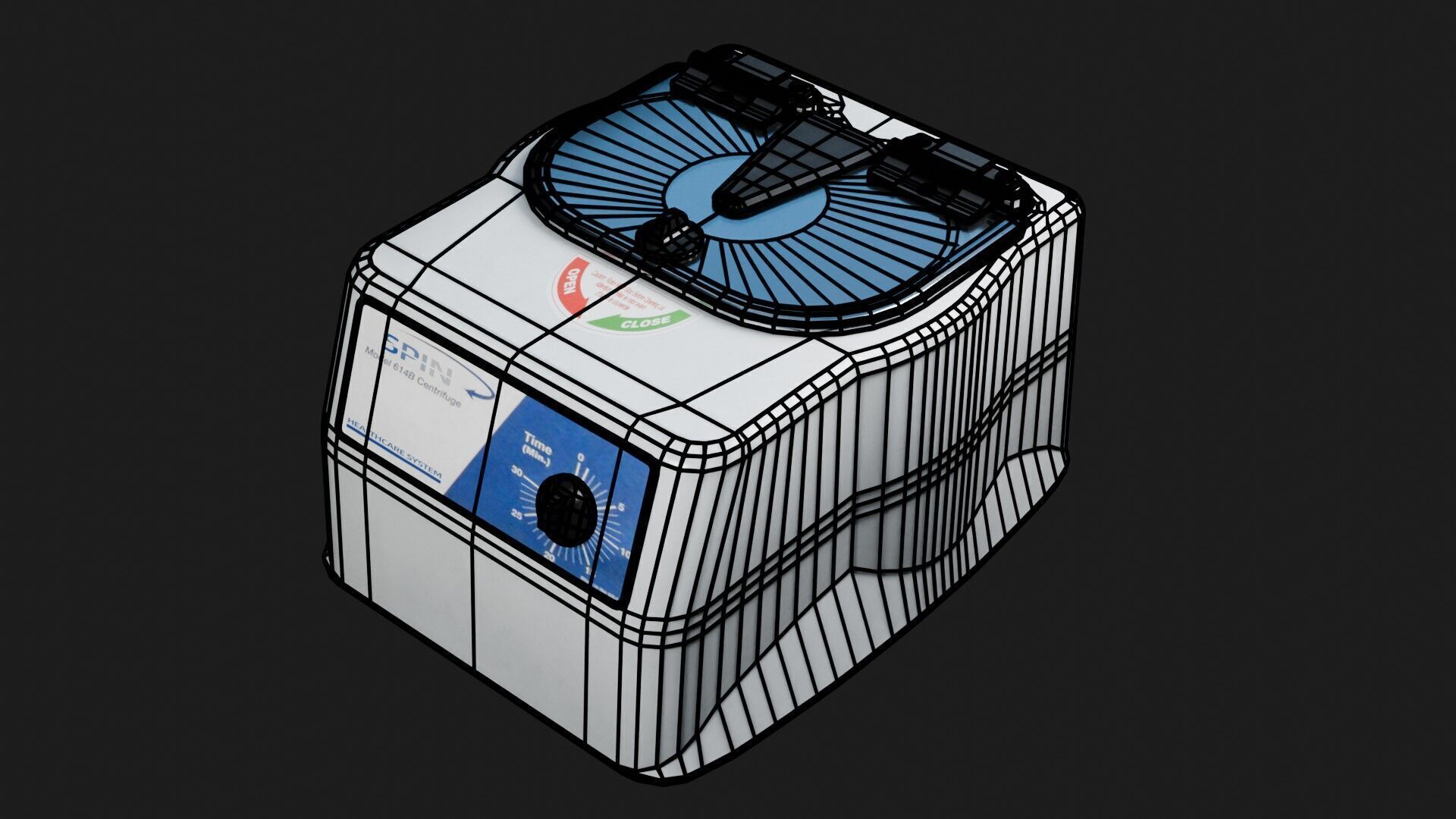 Vile Centrifuge Low-poly 3D model_2