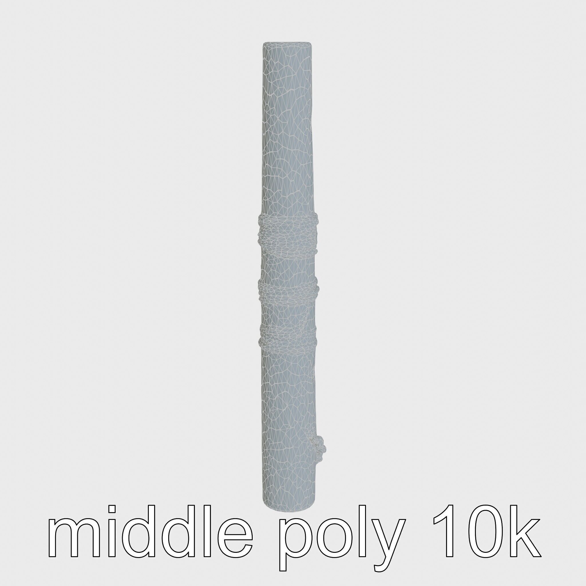 Bamboo Pan Flute Acoustic Instrument model pack Low-poly 3D model_31