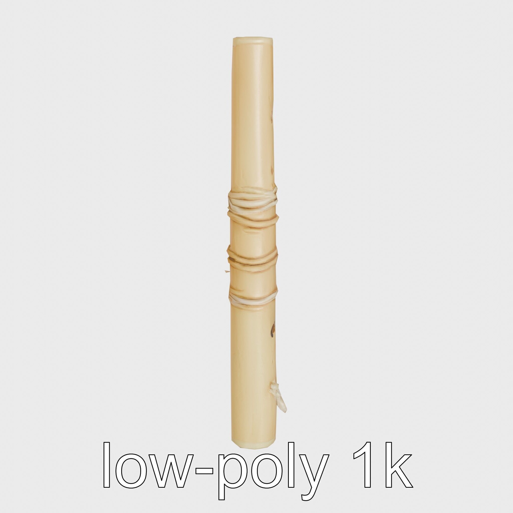 Bamboo Pan Flute Acoustic Instrument model pack Low-poly 3D model_30