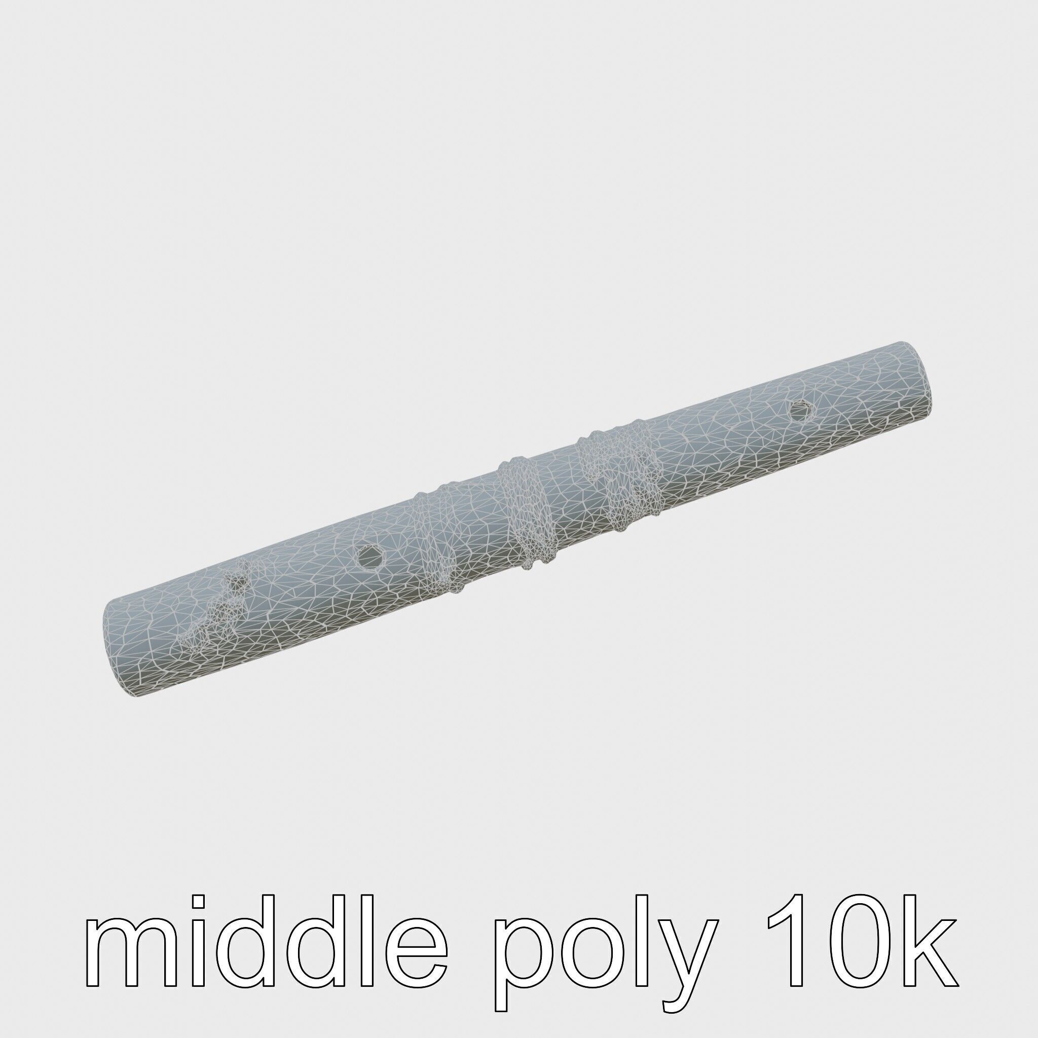 Bamboo Pan Flute Acoustic Instrument model pack Low-poly 3D model_20