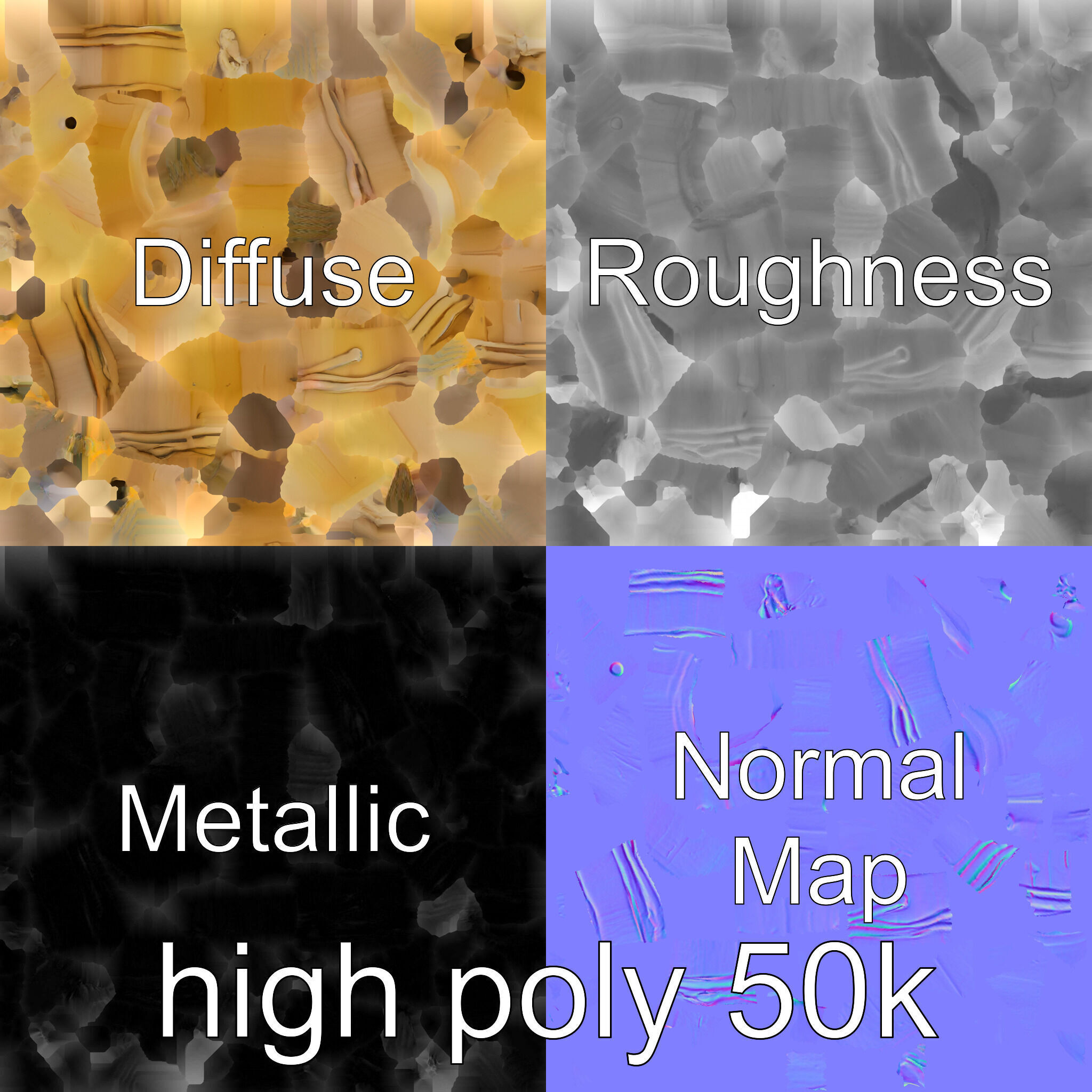 Bamboo Pan Flute Acoustic Instrument model pack Low-poly 3D model_33