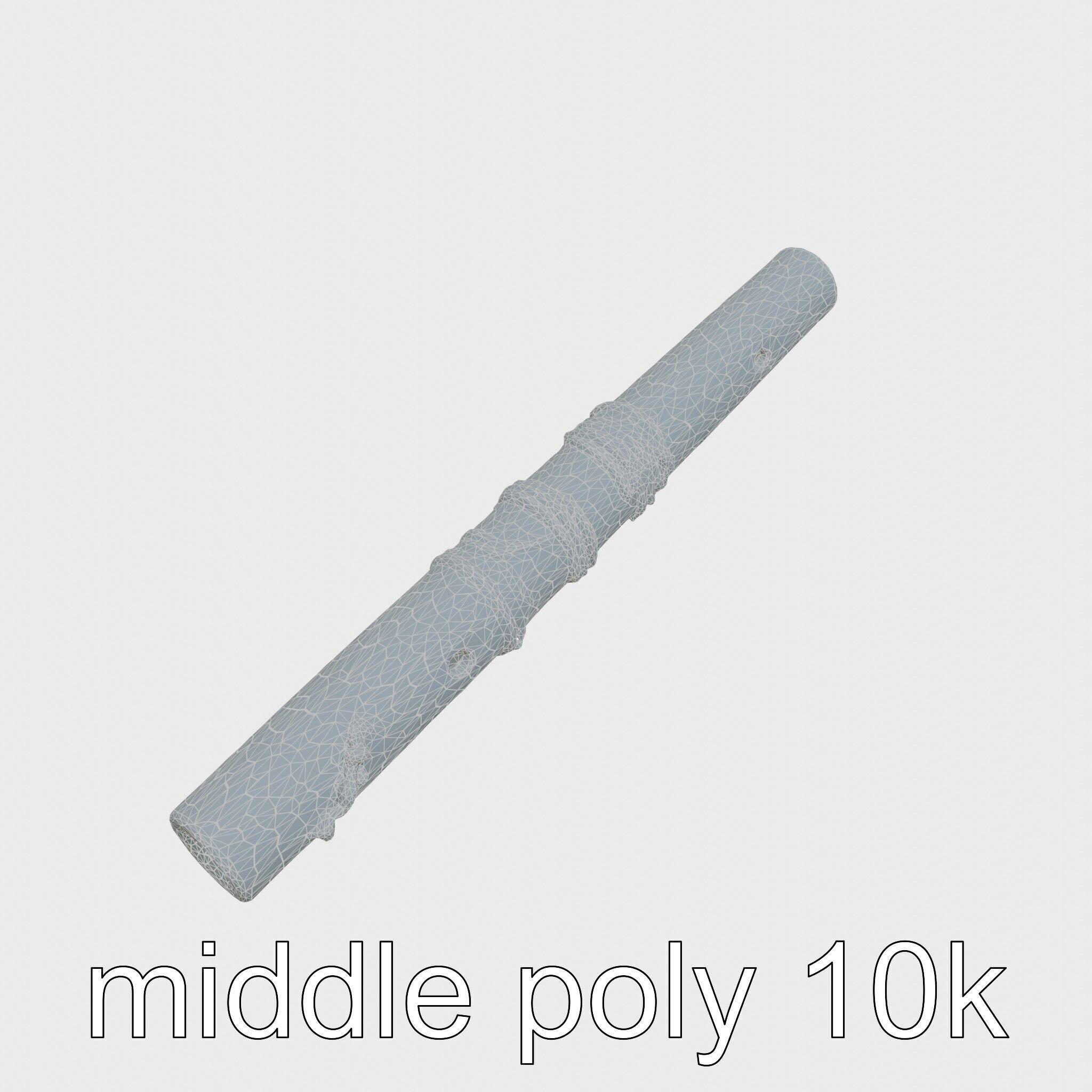 Bamboo Pan Flute Acoustic Instrument model pack Low-poly 3D model_32