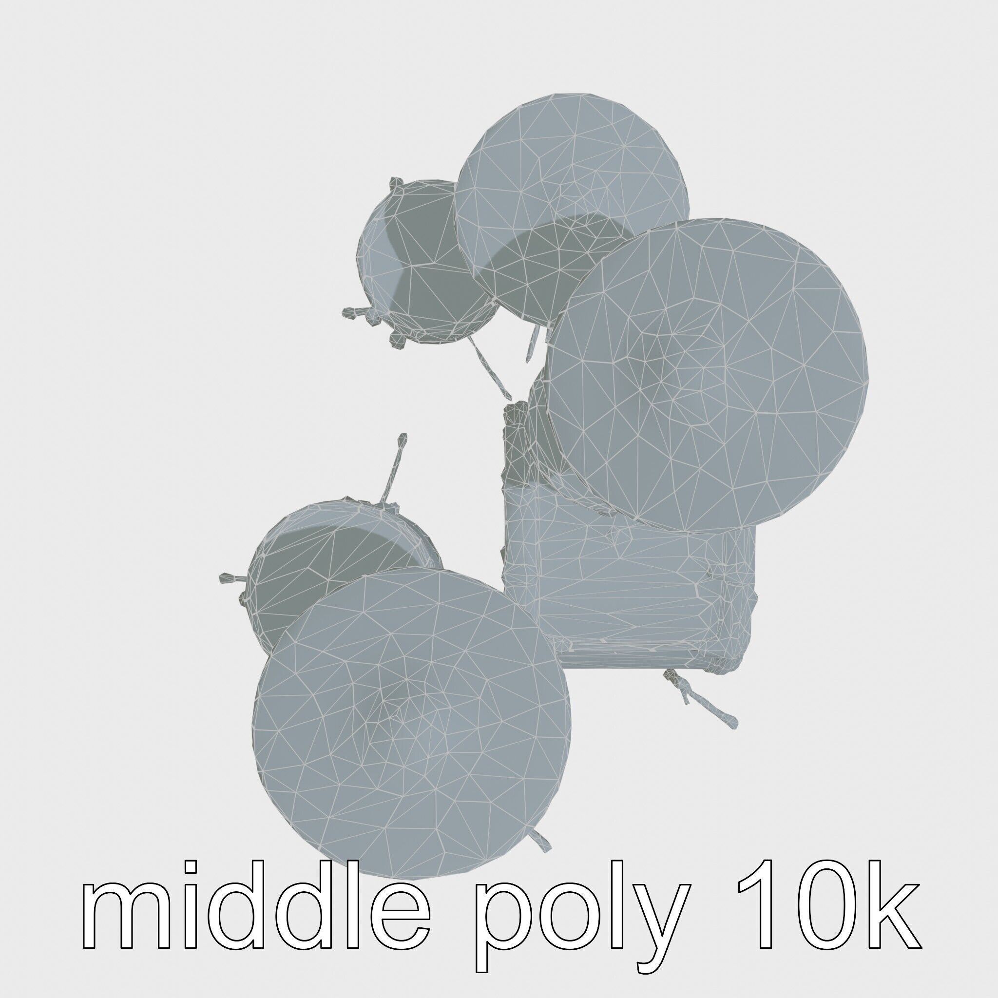 Dynamic Drum Kit Setup model pack Low-poly 3D model_30