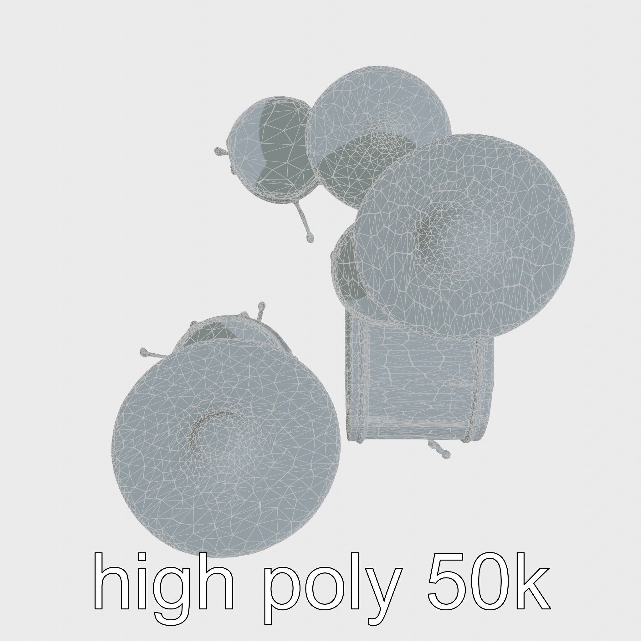 Dynamic Drum Kit Setup model pack Low-poly 3D model_17