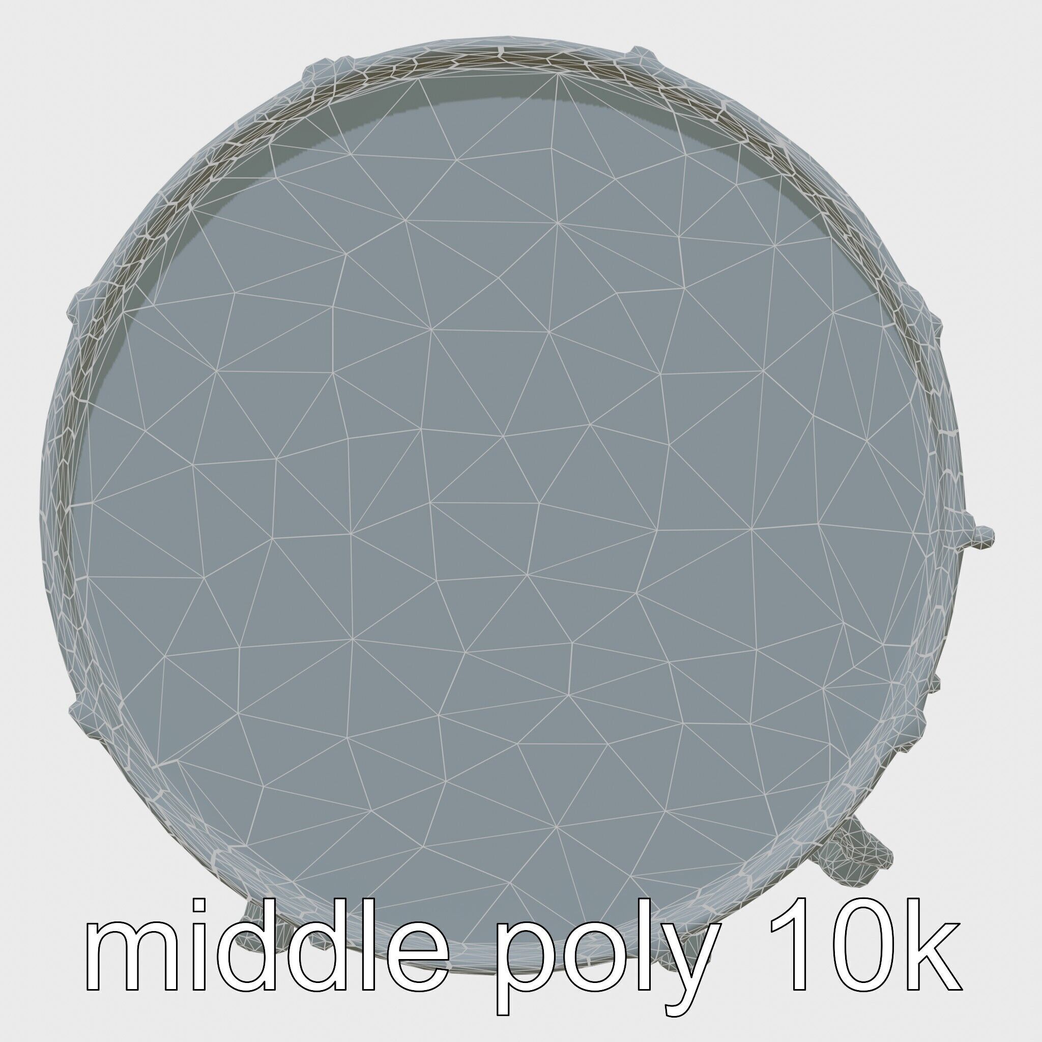 High-Quality Bass Drum with Pedal Attachment model pack Low-poly 3D model_23