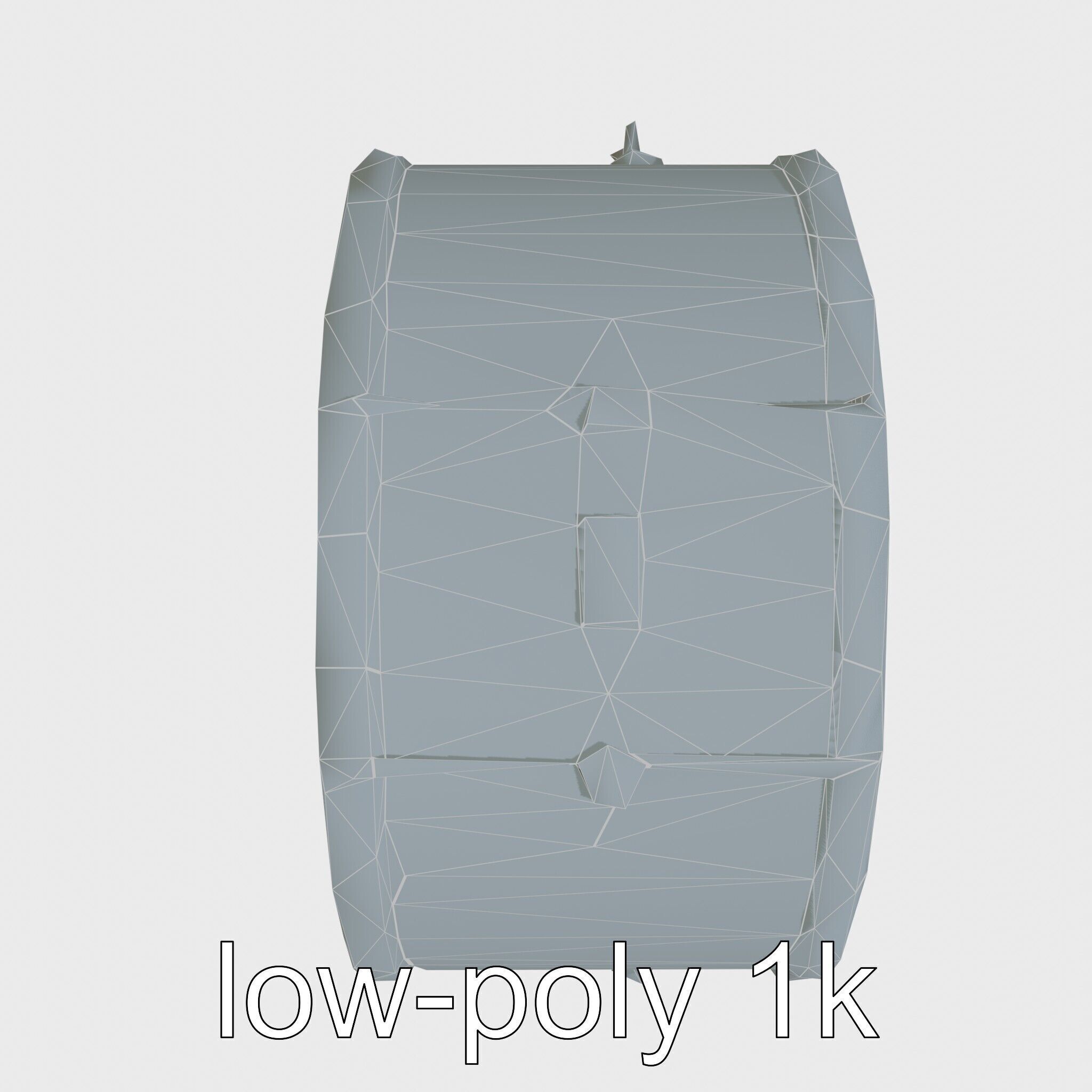 High-Quality Bass Drum with Pedal Attachment model pack Low-poly 3D model_21