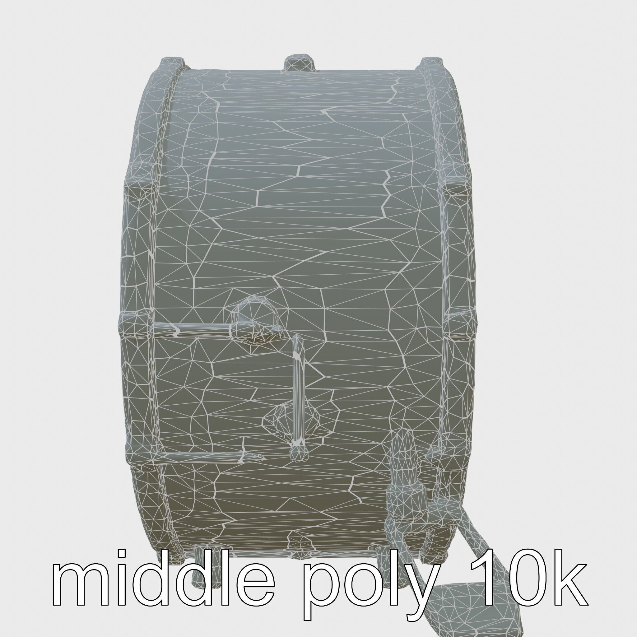 High-Quality Bass Drum with Pedal Attachment model pack Low-poly 3D model_26