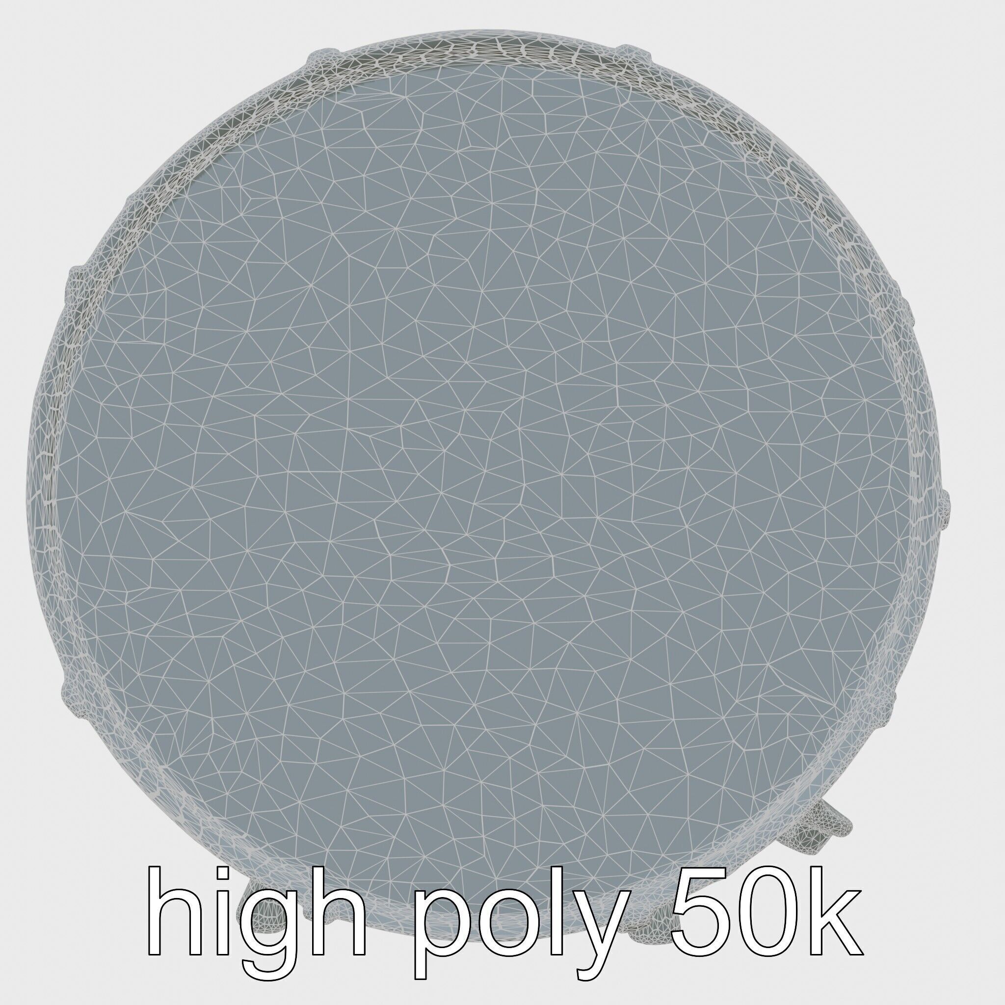 High-Quality Bass Drum with Pedal Attachment model pack Low-poly 3D model_8