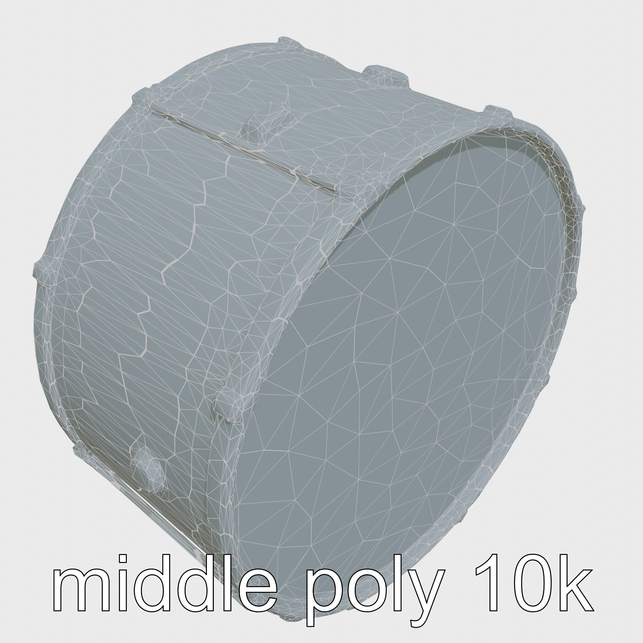 High-Quality Bass Drum with Pedal Attachment model pack Low-poly 3D model_28