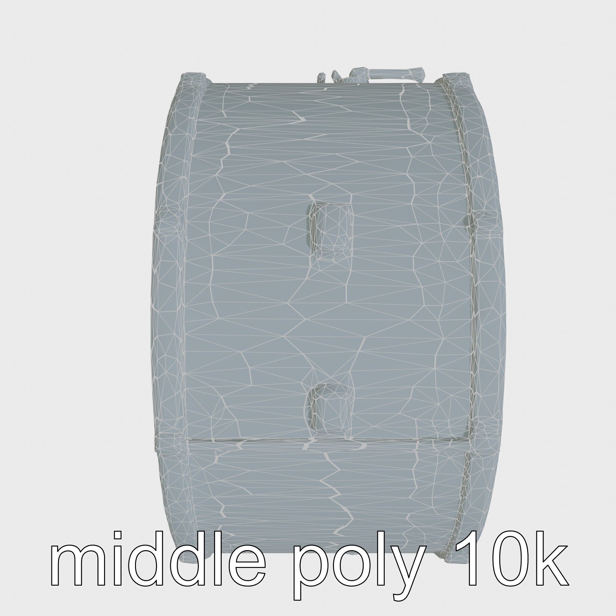 High-Quality Bass Drum with Pedal Attachment model pack Low-poly 3D model_9