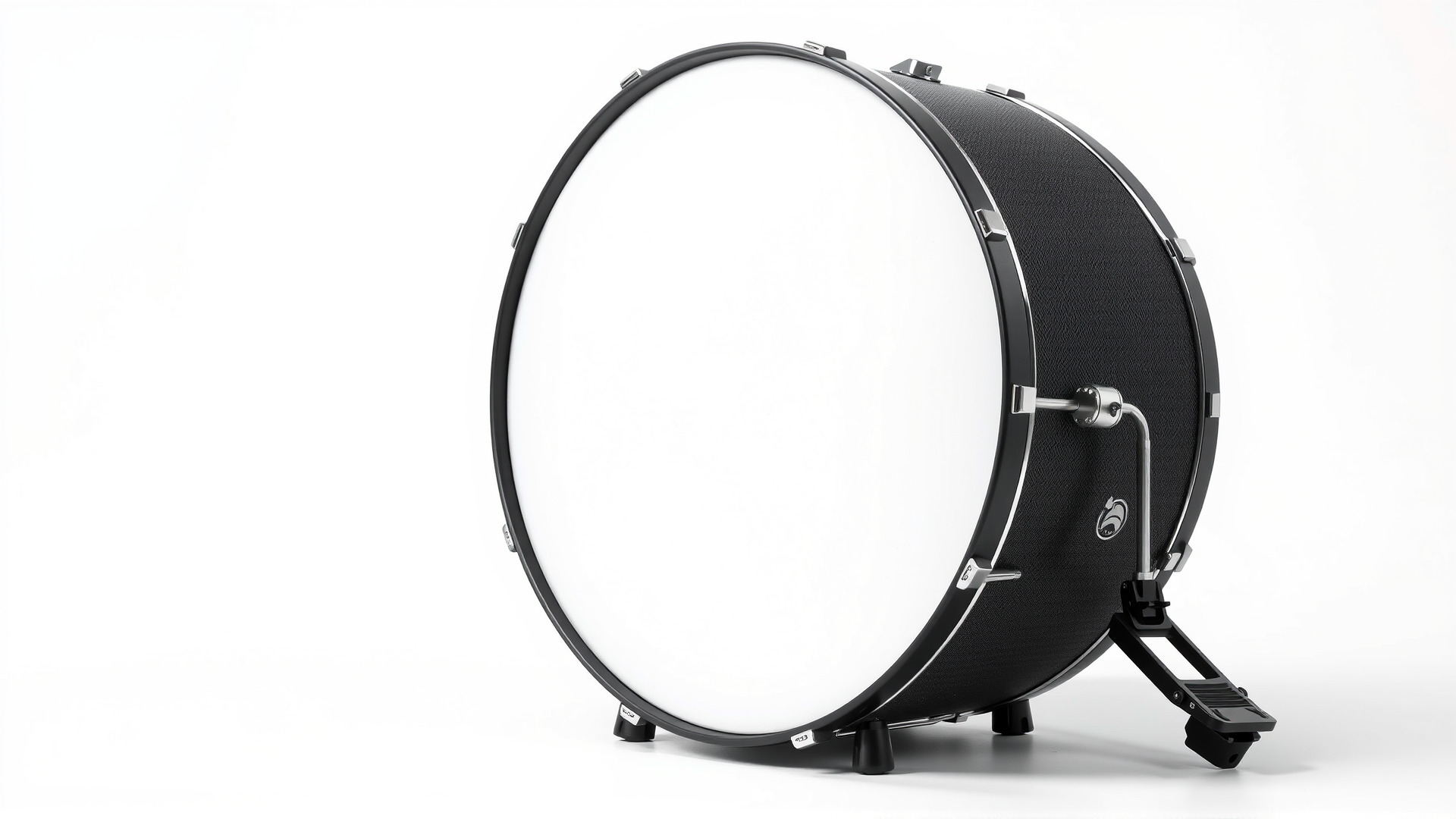 High-Quality Bass Drum with Pedal Attachment model pack Low-poly 3D model_6