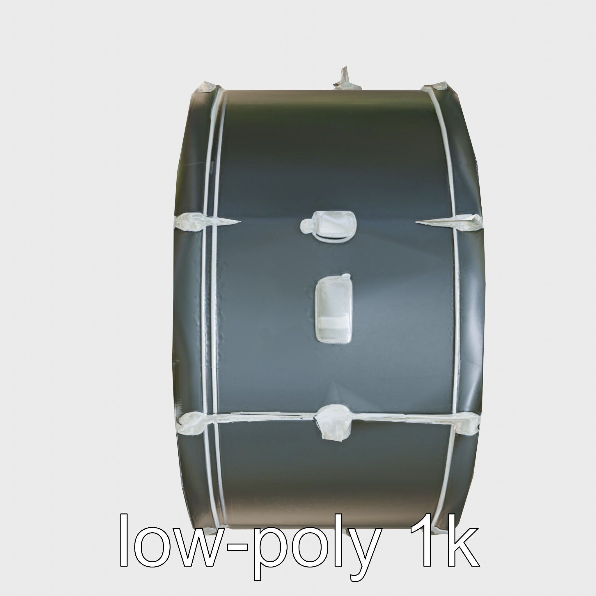 High-Quality Bass Drum with Pedal Attachment model pack Low-poly 3D model_17