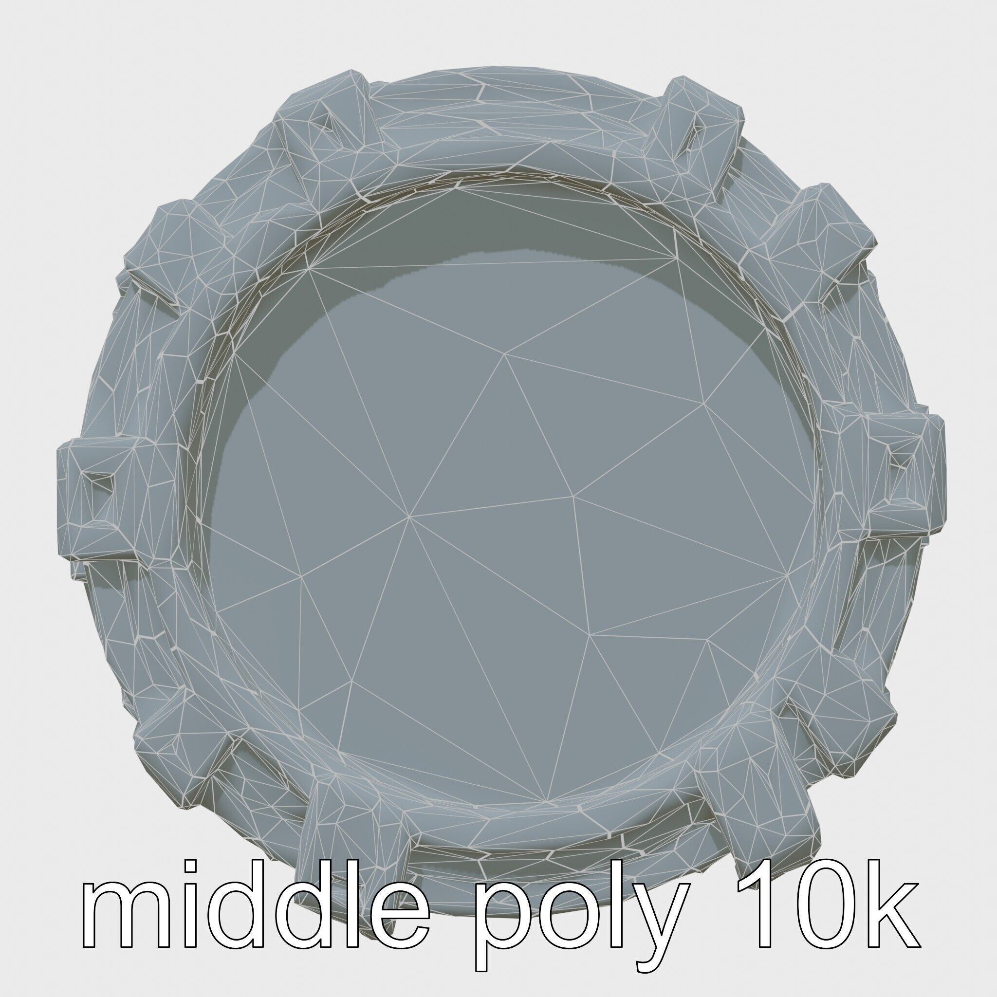 Futuristic Stylized Drum model pack Low-poly 3D model_25