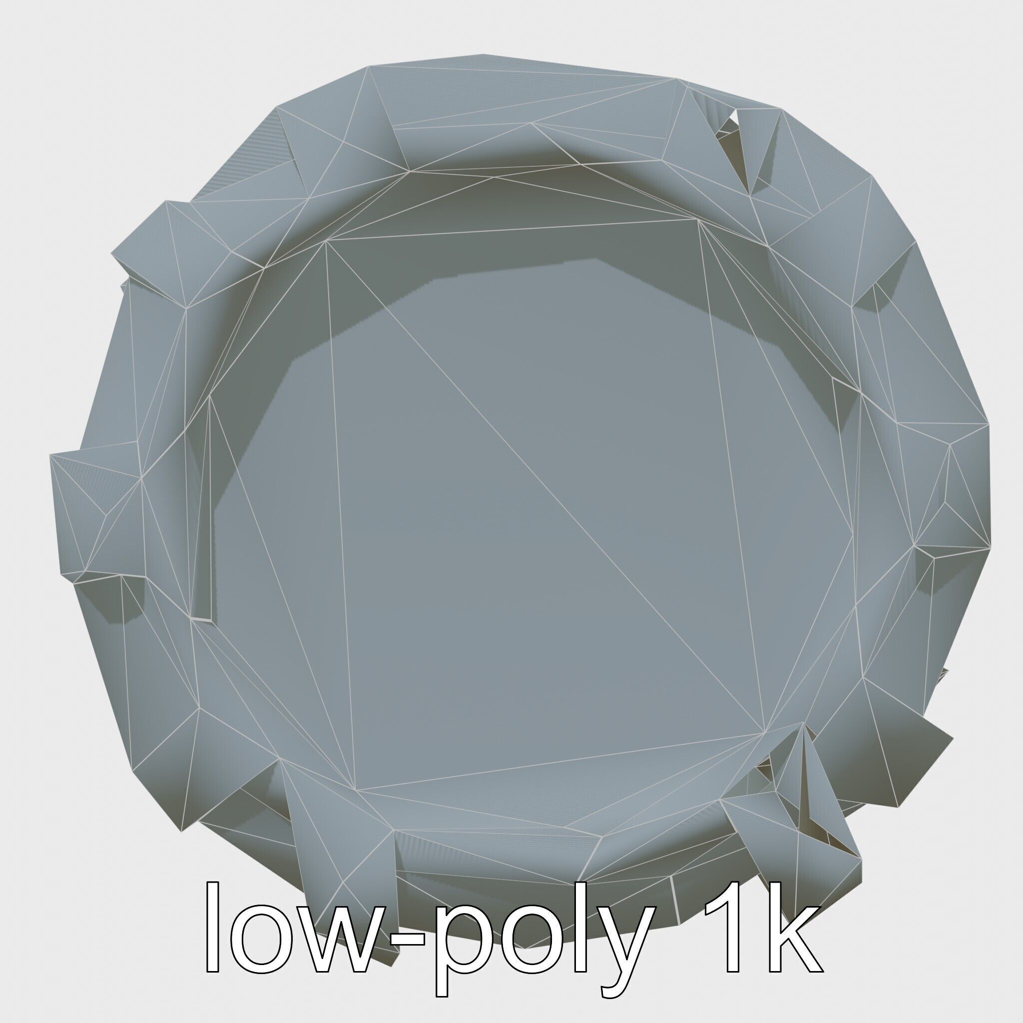 Futuristic Stylized Drum model pack Low-poly 3D model_15
