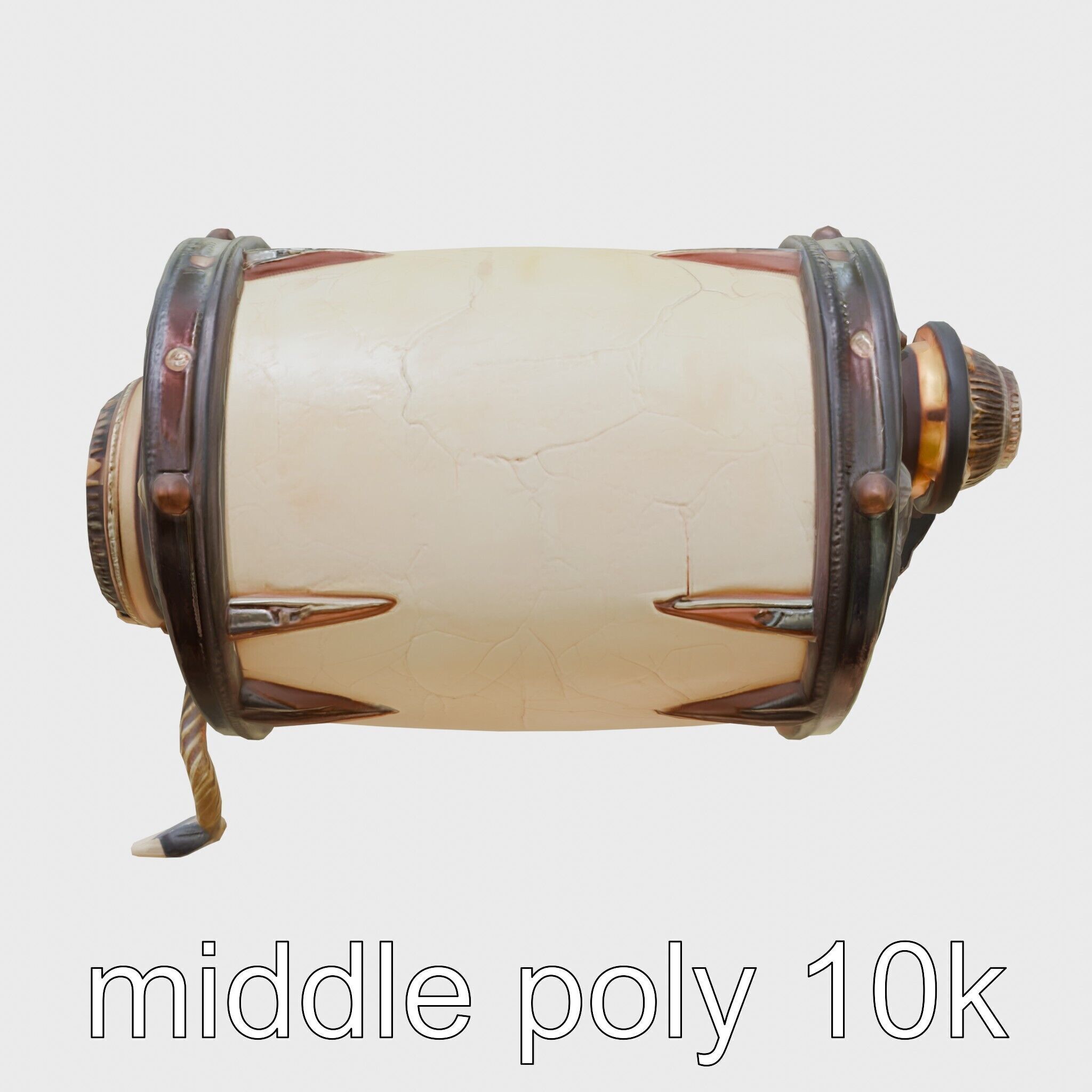 Stylized Glowing Fantasy Drum model pack Low-poly 3D model_14