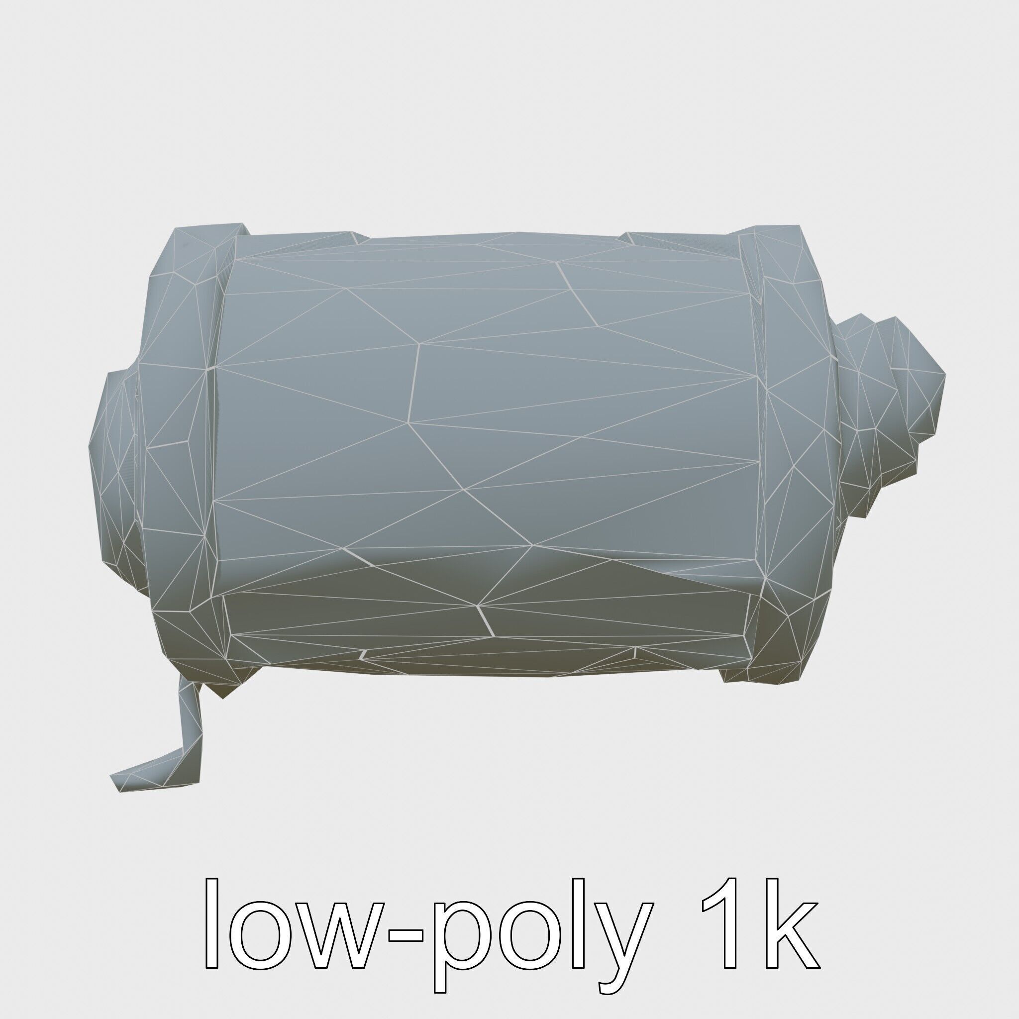 Stylized Glowing Fantasy Drum model pack Low-poly 3D model_16