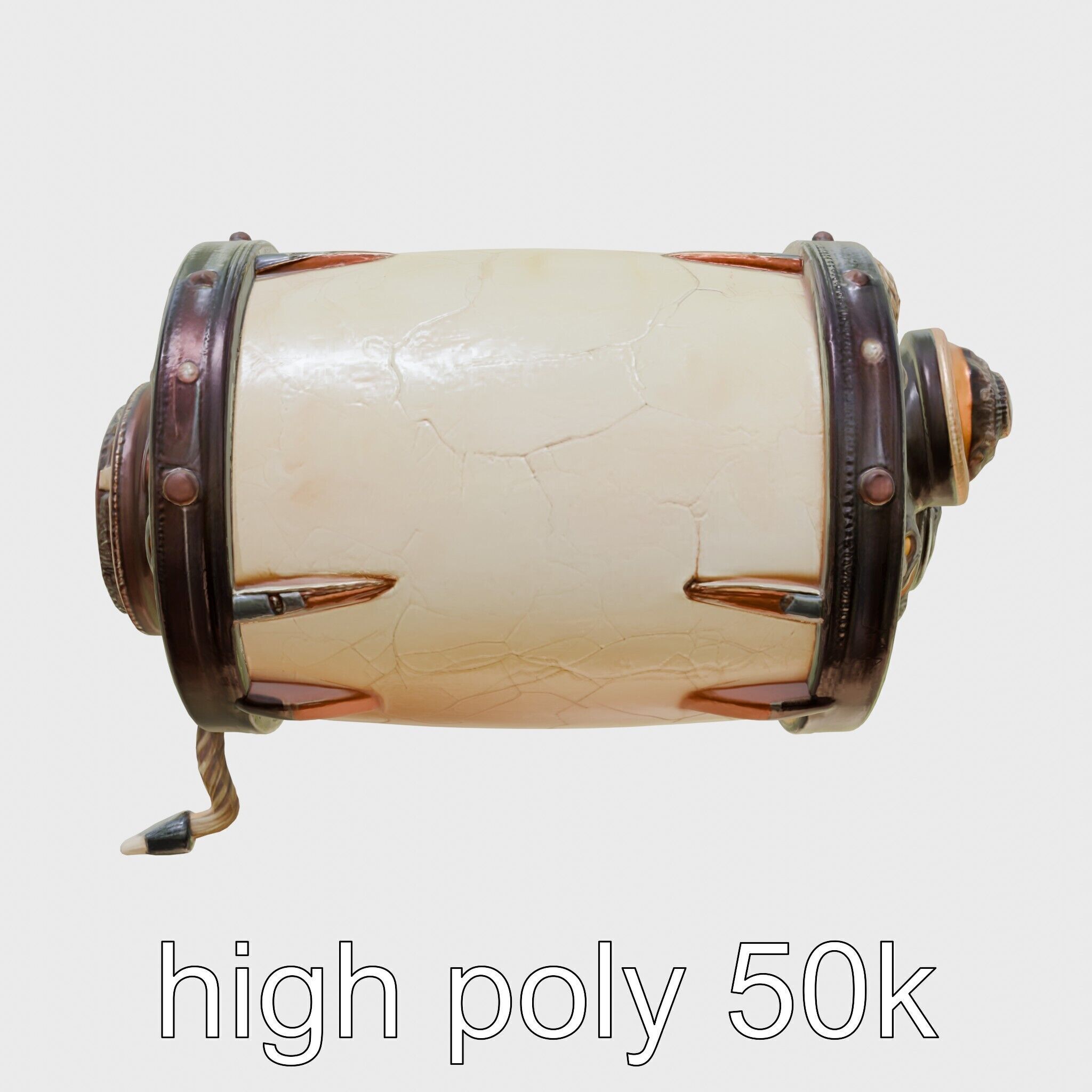 Stylized Glowing Fantasy Drum model pack Low-poly 3D model_5