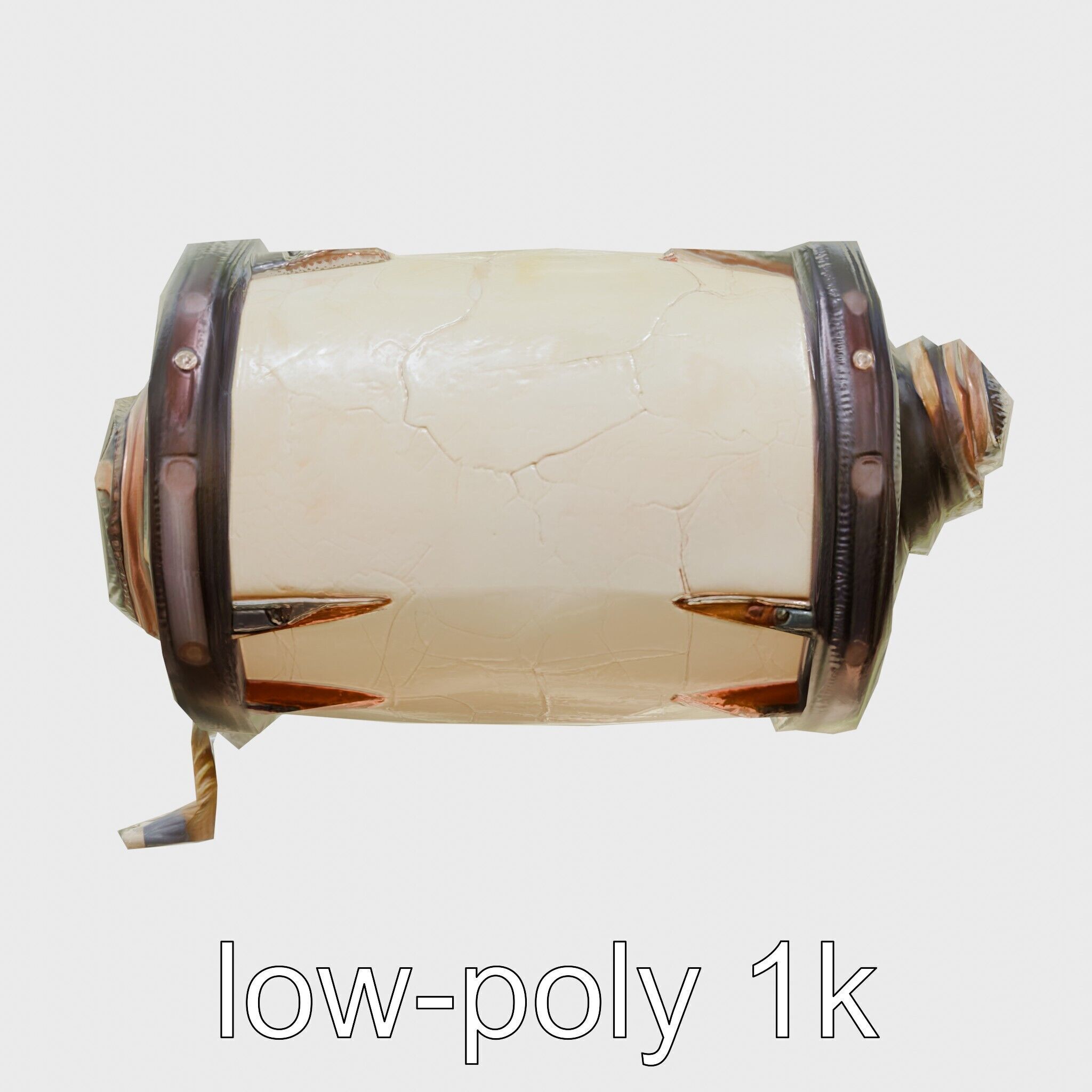 Stylized Glowing Fantasy Drum model pack Low-poly 3D model_18