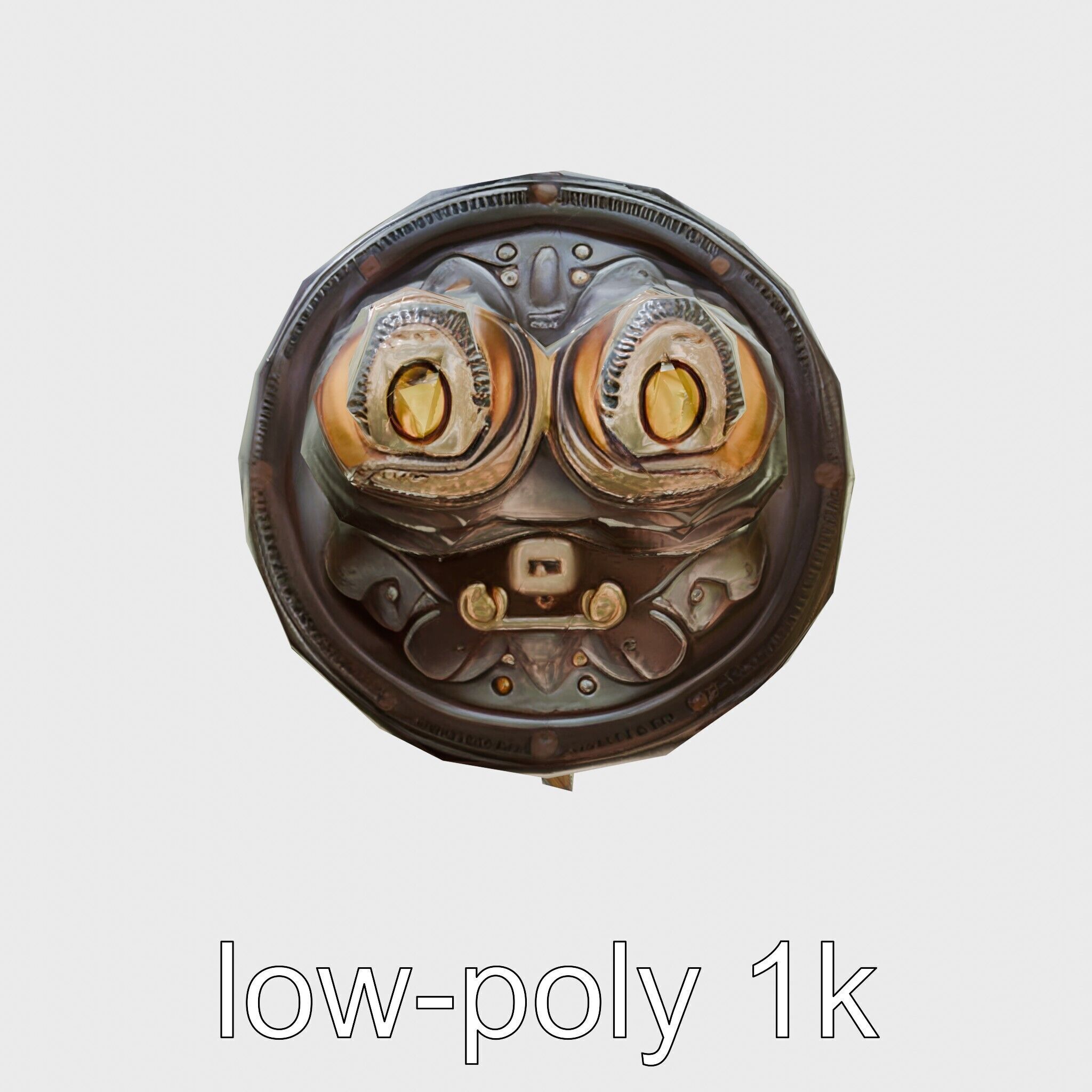 Stylized Glowing Fantasy Drum model pack Low-poly 3D model_7